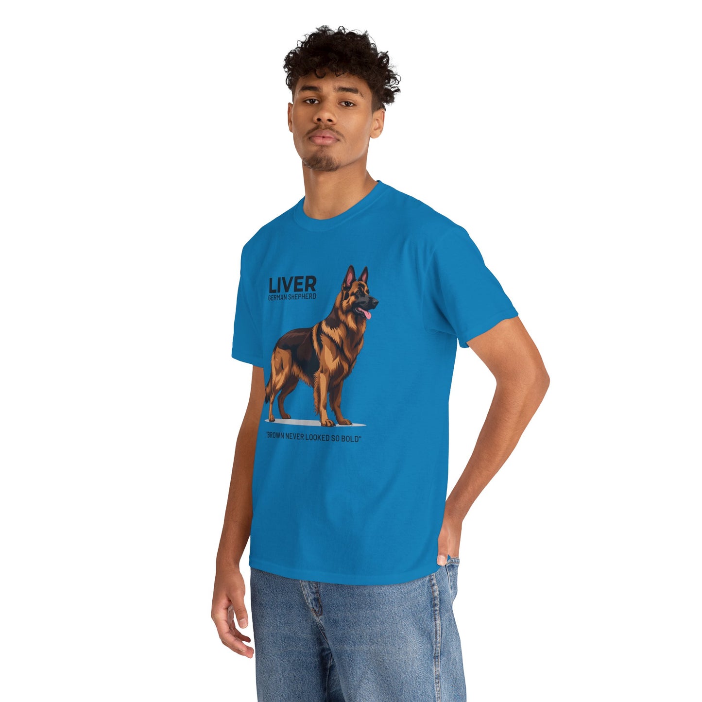 Liver German Shepherd Lover Tee - Brown Never Looked So Bold | Dog Owner Gift, Pet Parent Shirt, Animal Lover Apparel