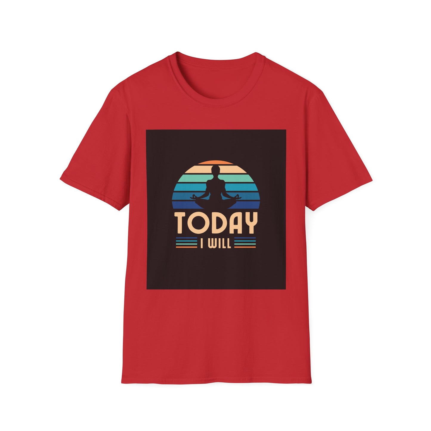 Mindfulness Motivation Unisex T-Shirt, Positive Quote Today I Will Shirt, Inspirational Graphic Tee, Yoga Apparel, Gift for Meditation Lovers