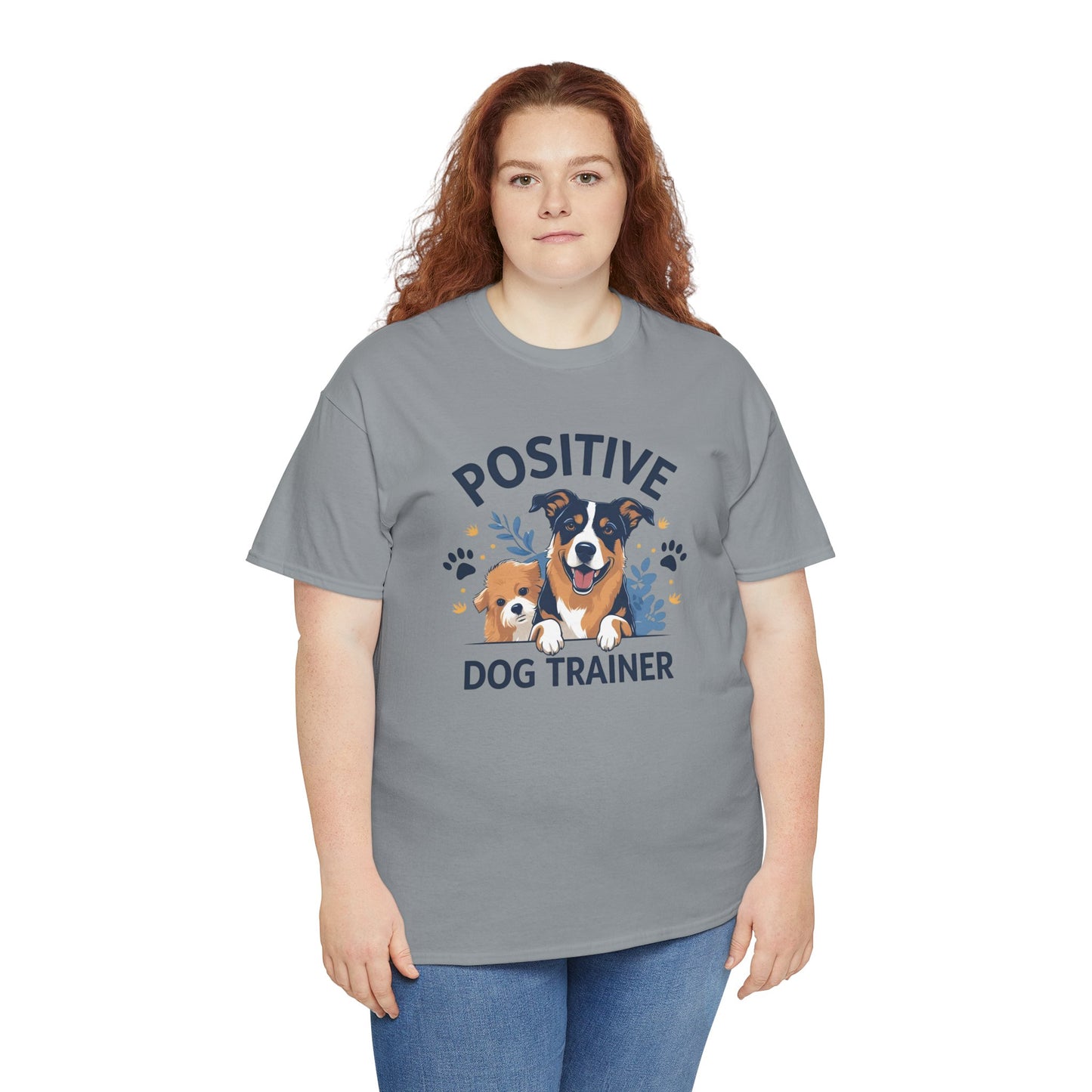 Positive Dog Trainer Tee, Dog Lover Gift, Unisex Cotton T-Shirt, Pet Training Apparel, Animal Care, Casual Dog Shirt