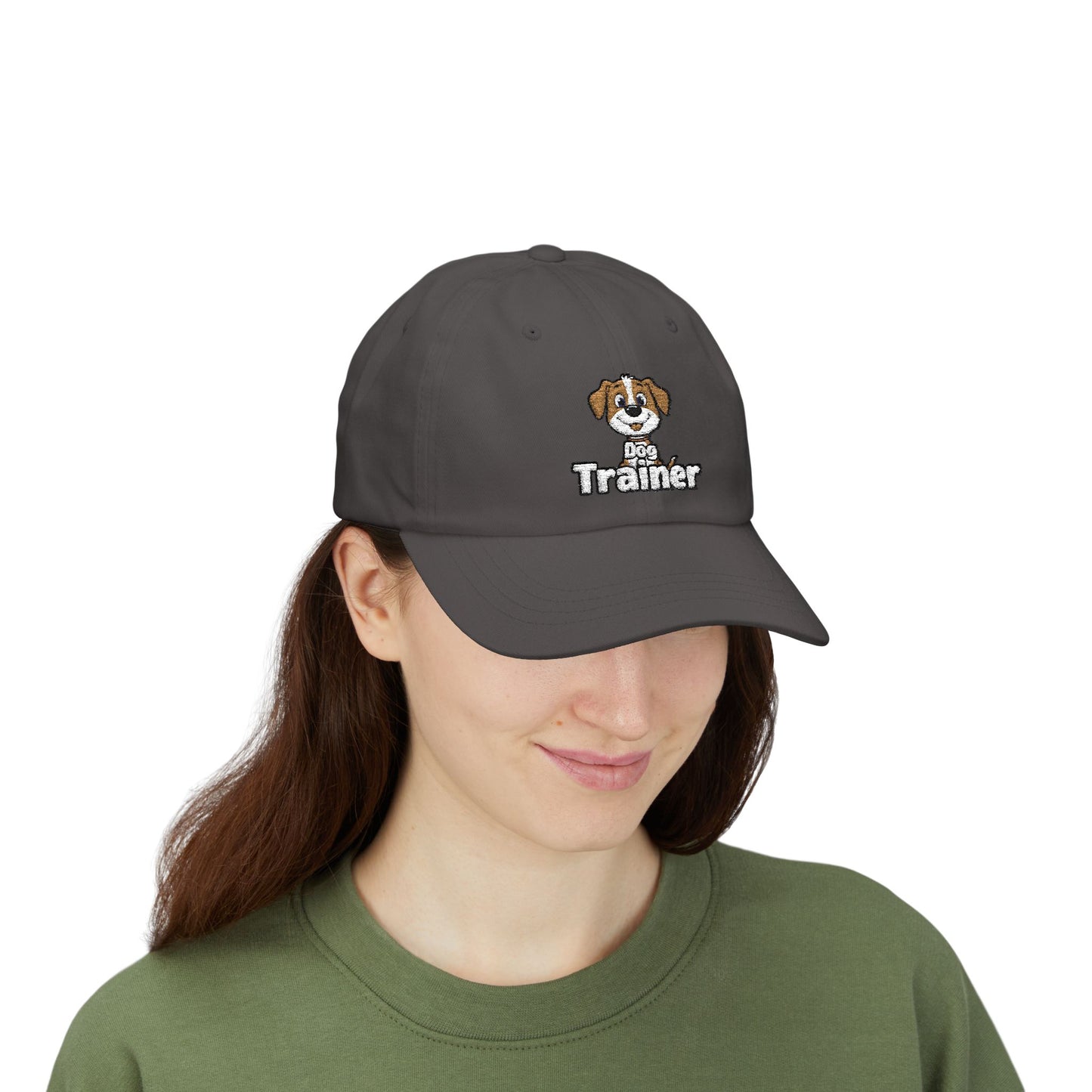 Embroidered Dog Trainer Classic Dad Cap Featuring a Cute Funny Dog | Dog-themed Accessories