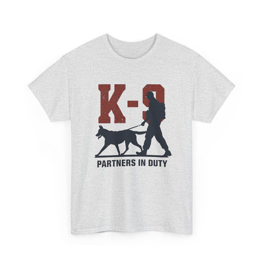 K-9 Partners in Duty Tee, Dog Handler T-Shirt, Dog Lover Tee, Police Dog Apparel, Dog Owner T-Shirt