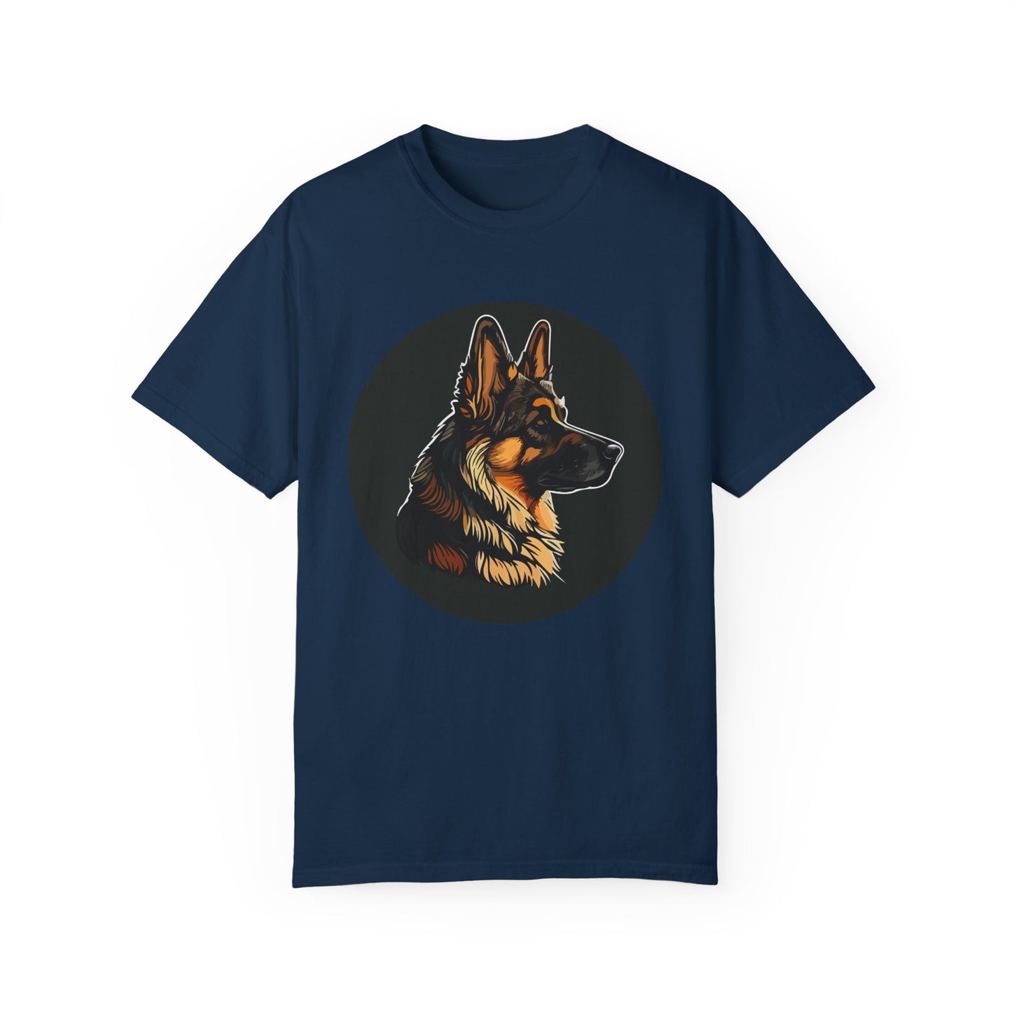 Unisex T-Shirt With Close Up Graphic of German Shepherd | Casual Pet Apparel