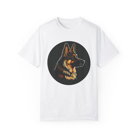 Unisex T-Shirt With Close Up Graphic of German Shepherd | Casual Pet Apparel