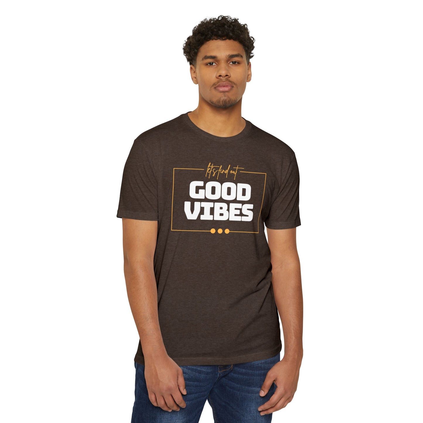 Good Vibes Unisex CVC Jersey T-shirt, Casual Tee, Positive Messaging Shirt, Everyday Wear, Gift for Friends