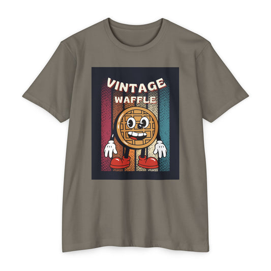 Vintage Waffle Unisex T-Shirt, Fun Retro Tee, Foodie Apparel, Perfect Gift for Breakfast Lovers, Casual Everyday Wear, Unique Graphic Shirt