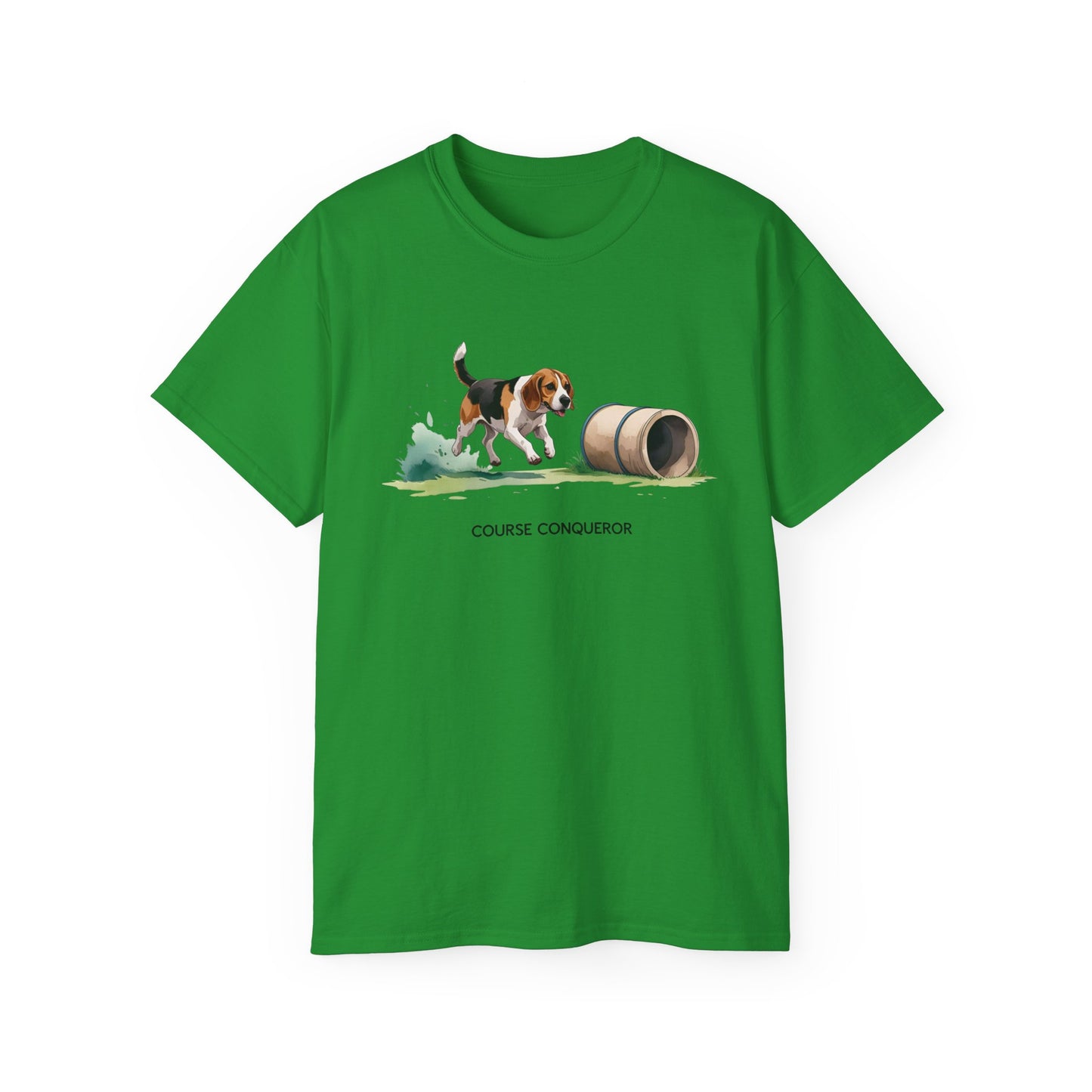 Dog Agility Tee - Course Conqueror | Beagle Graphic T-Shirt, Pet Enthusiast Gift, Animal Lover Apparel, Wearable Art for Dog Lovers
