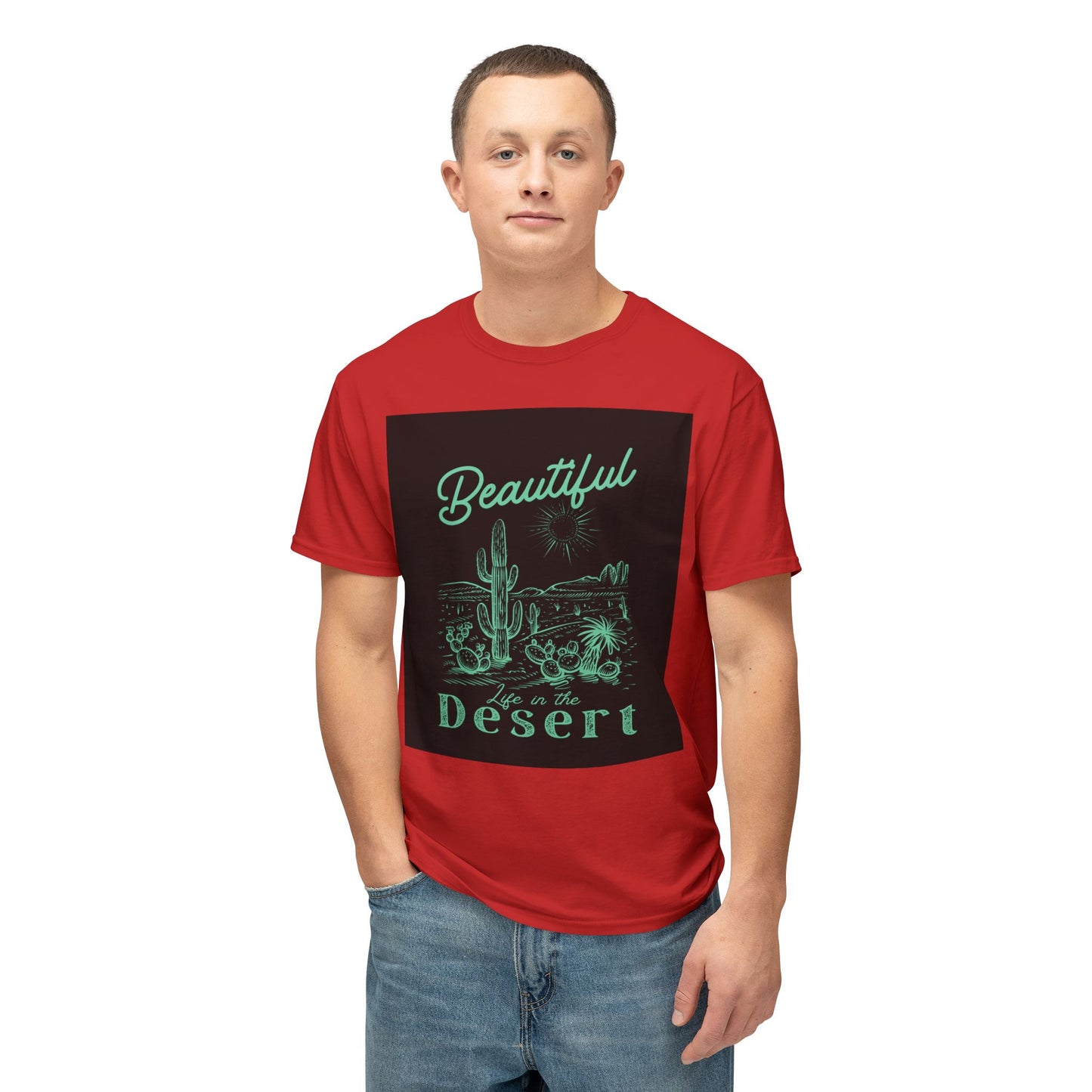 Beautiful Desert Unisex T-Shirt, Nature Lover Tee, Summer Vacation Apparel, Gift for Him/Her, Retro Graphic Shirt
