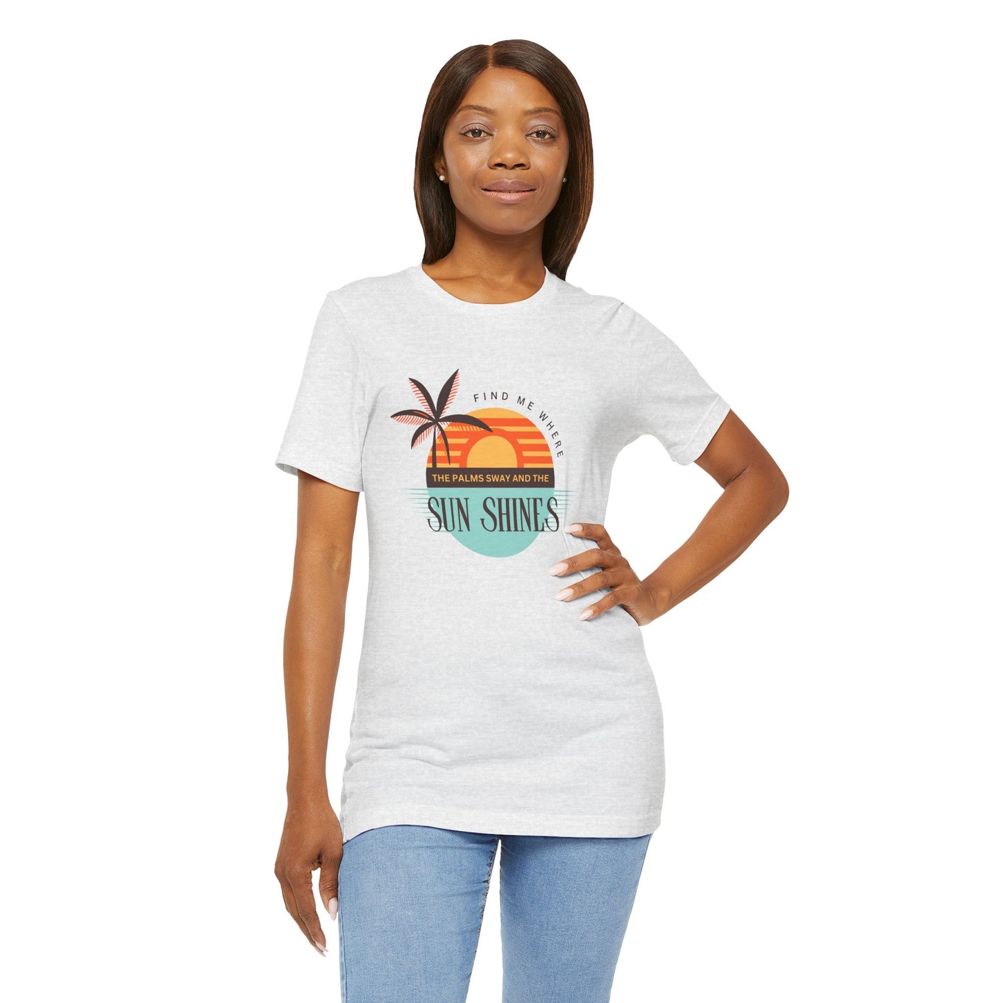 Tropical Vibes Tee - Relaxing Beach Sunset Design for Travelers and Summer Lovers, Perfect Gift for Vacations, Beach Days, and Casual Style