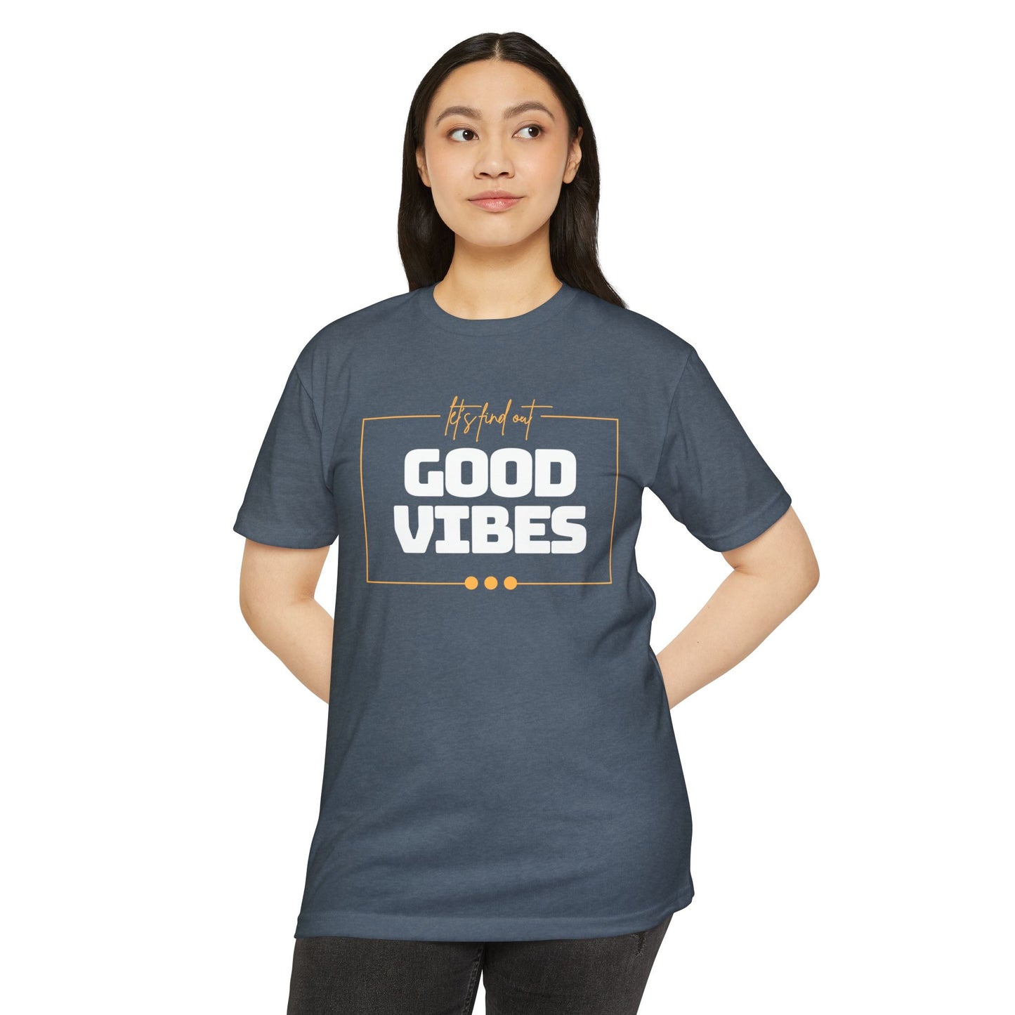 Good Vibes Unisex CVC Jersey T-shirt, Casual Tee, Positive Messaging Shirt, Everyday Wear, Gift for Friends