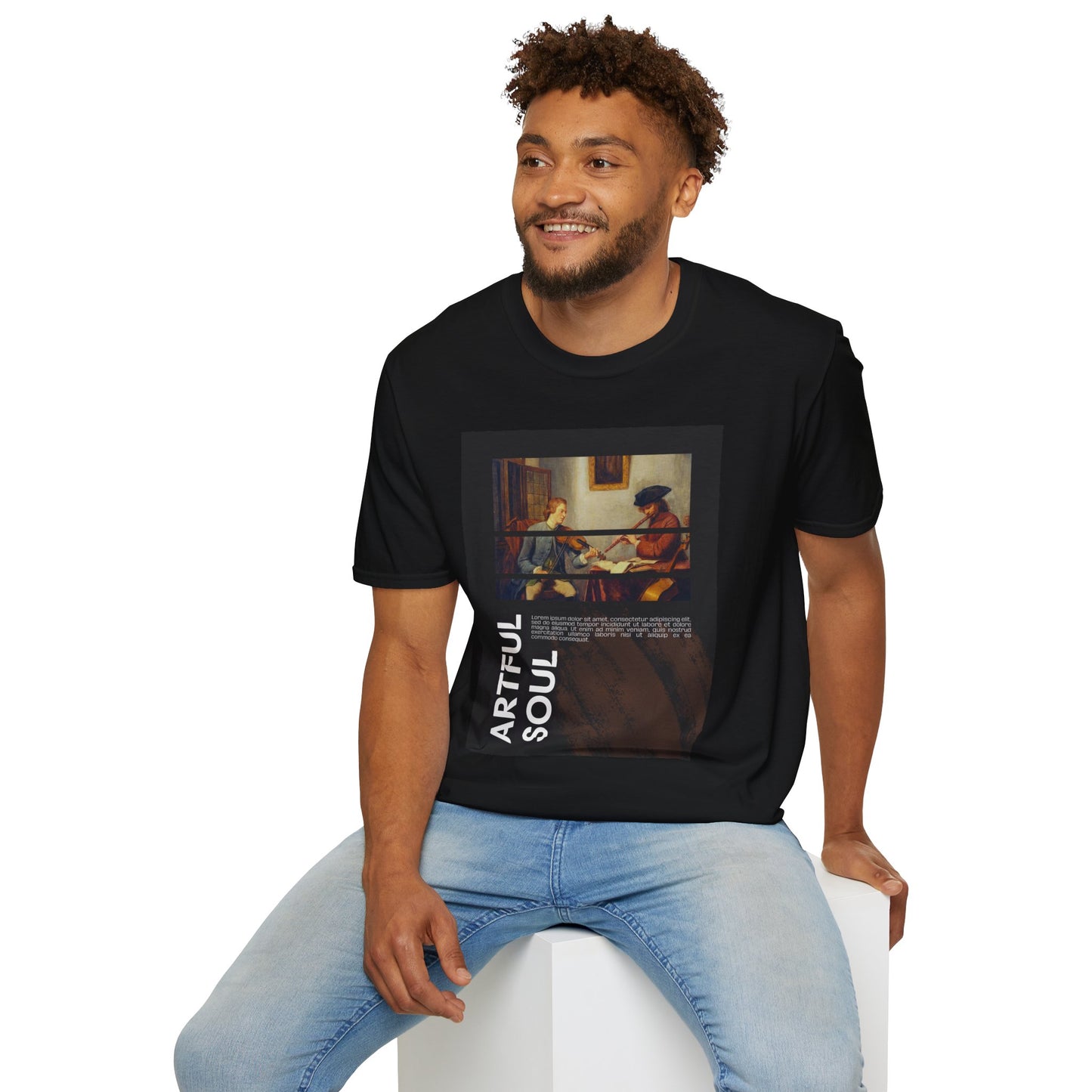 Artful Soul Unisex Softstyle T-Shirt, Artistic Tee, Gift for Art Lovers, Casual Wear, Creative Fashion, Art Enthusiast Shirt