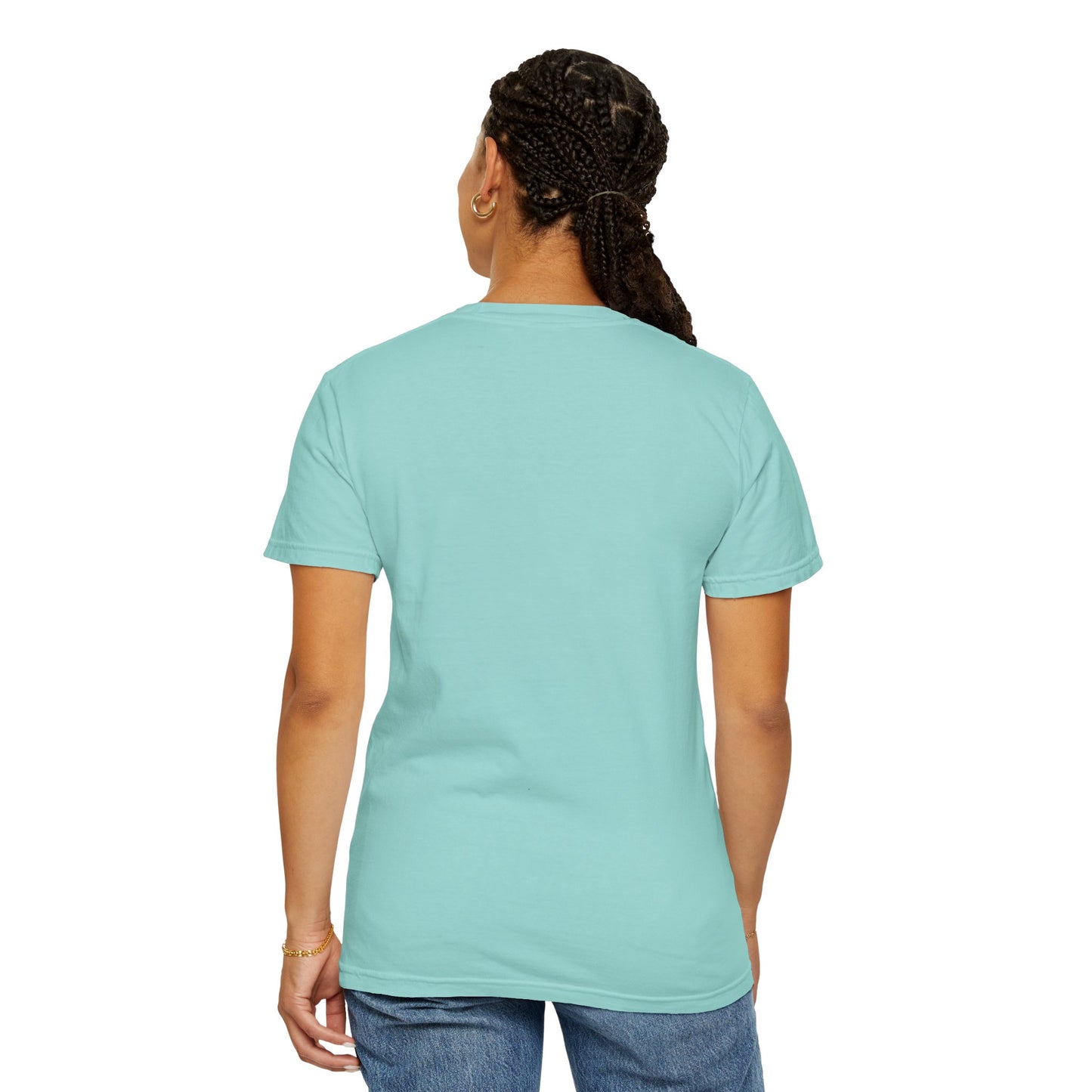Unisex Dog Lover T-Shirt With Gorgeous German Shepherd Puppy Standing on Back Legs at Seashore and Caption Selfless Beings
