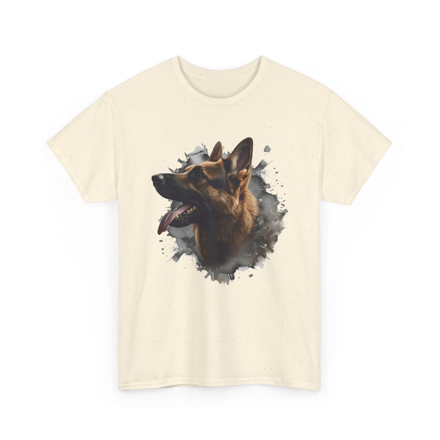 German Shepherd Lover Tee With 3D Design, Unisex Cotton Shirt, Dog T-Shirt, Pet Lovers Gift, Animal Enthusiast Apparel