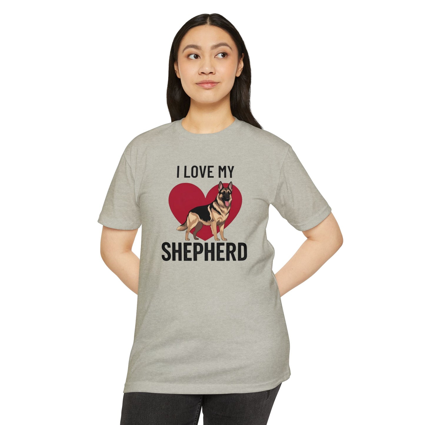 I Love My German Shepherd T-Shirt, Dog Lover Shirt, Pet Owner Tee, Animal Lover Gift, Birthday Gift for Dog Owners, Casual Wear