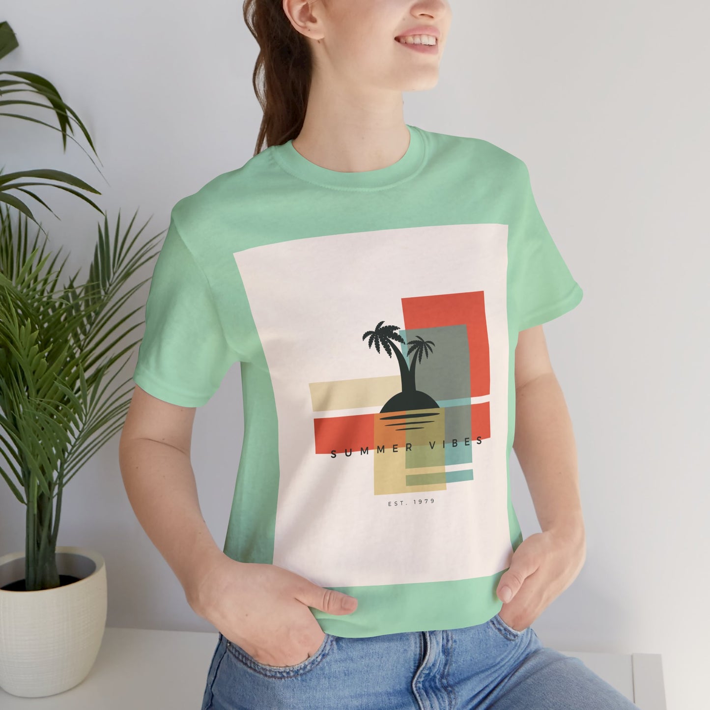 Tropical Sunset Tee, Summer Vibes Shirt, Vacation Outfit, Unisex Graphic Tee, Gift for Beach Lovers, Casual Wear