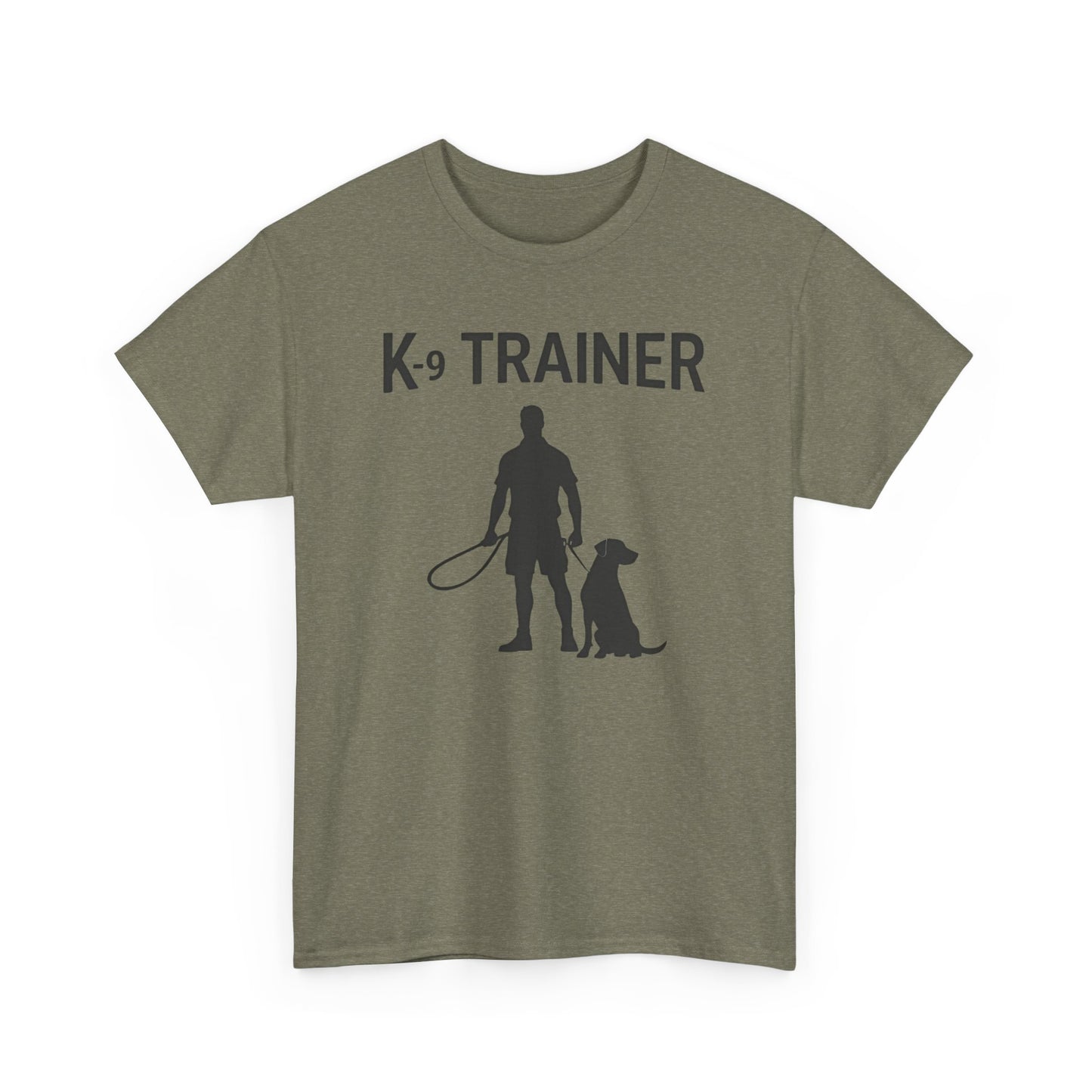 K-9 Trainer Heavy Cotton T-Shirt, Dog Owner Gift, Police Dog Shirt, Animal Enthusiast Apparel, Casual Style Tee