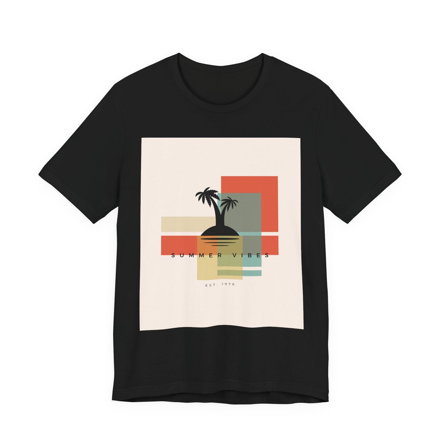 Tropical Sunset Tee, Summer Vibes Shirt, Vacation Outfit, Unisex Graphic Tee, Gift for Beach Lovers, Casual Wear