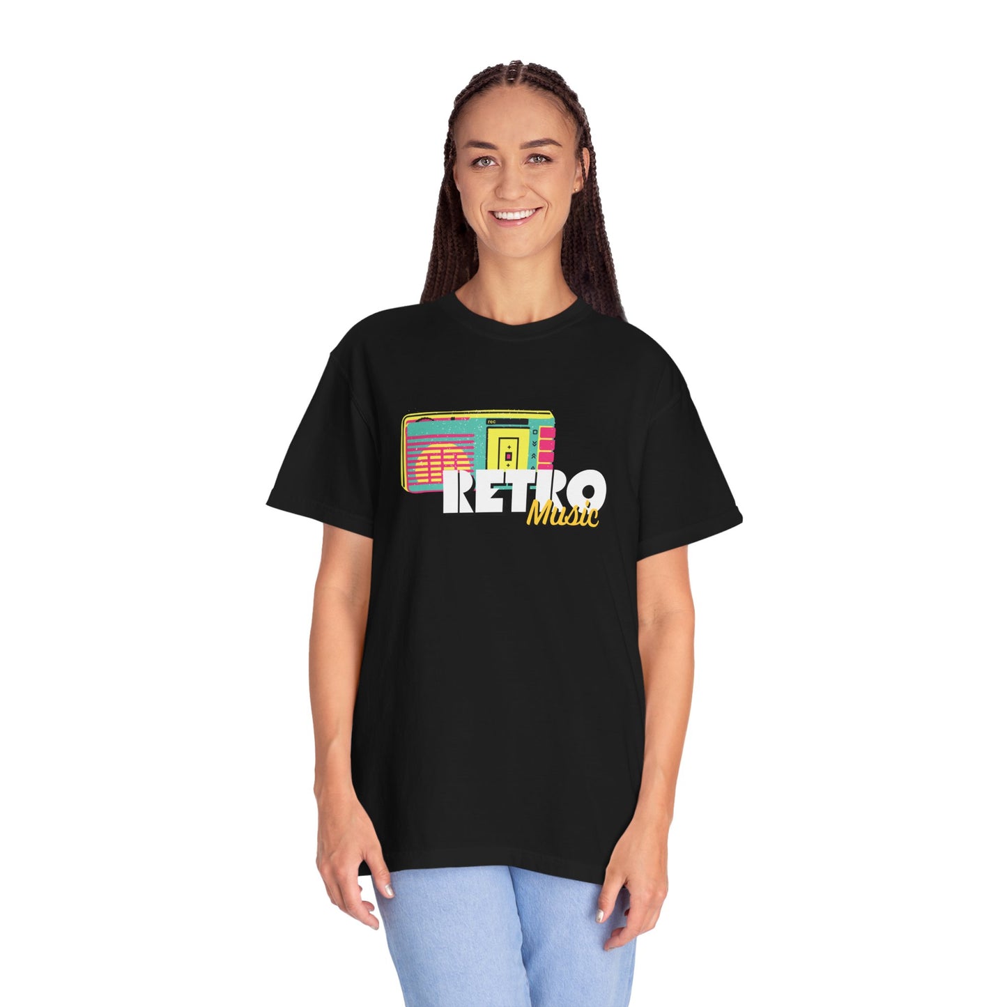 Retro Music T-Shirt, Vintage Style Tee, Unisex Garment-Dyed Shirt, Perfect for Music Lovers, Great for Festivals and Gifts