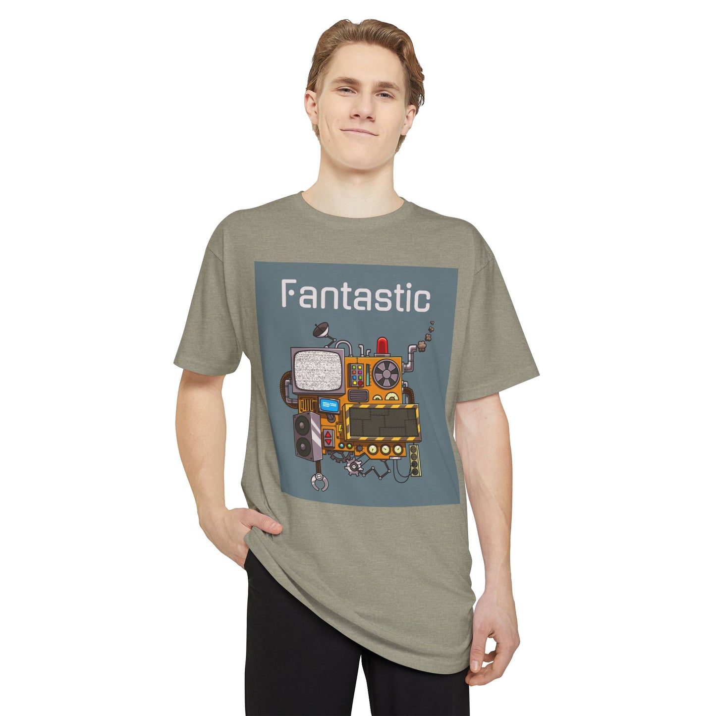 Fantastic Vibe Unisex Long Body Urban Tee, Streetwear, Graphic Tee, Gift for Music Lovers, Casual Wear, Unique Fashion Statement