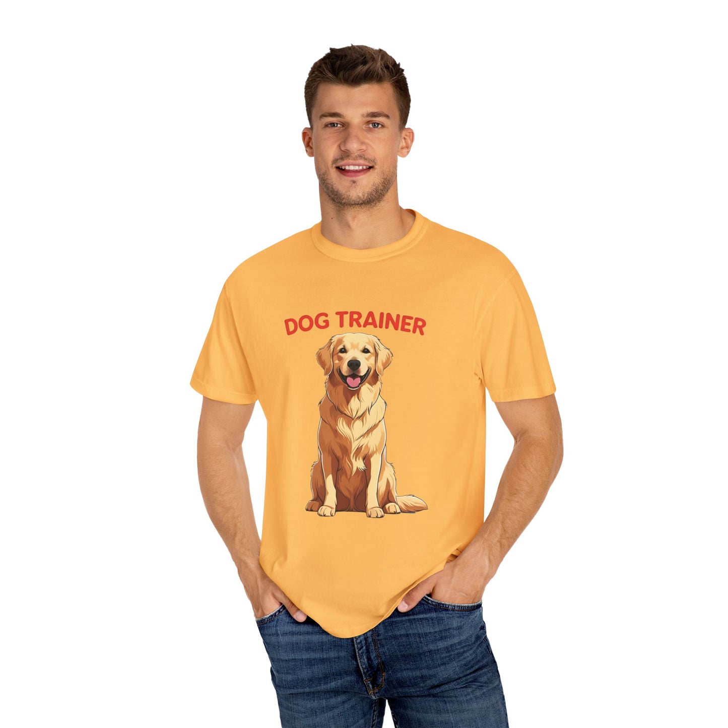 Dog Trainer Unisex Garment-Dyed T-Shirt | Perfect Gift for Dog Lovers, Pet Owners, Trainers, Birthdays, and Everyday Use