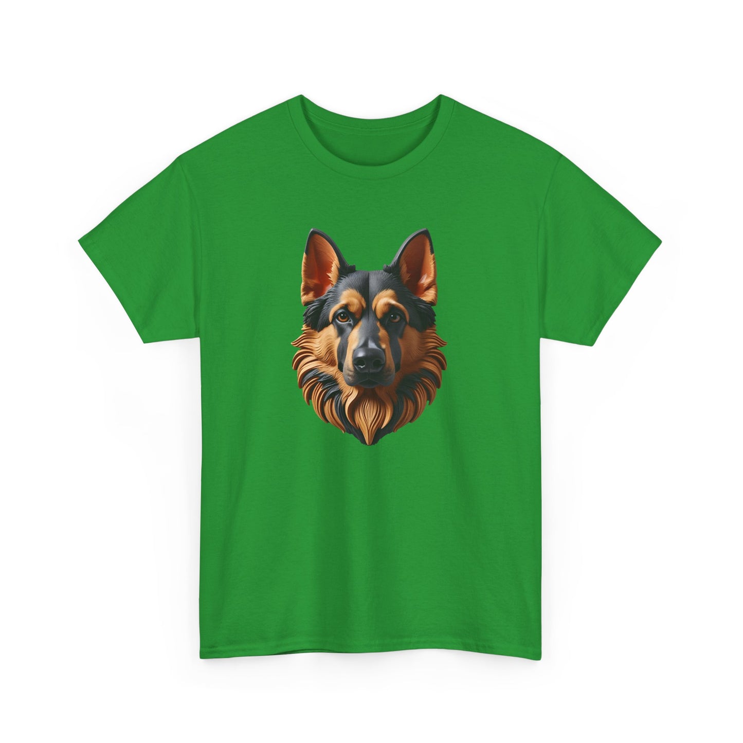 German Shepherd Lover Tee With 3D Design, Unisex Cotton Shirt, Dog T-Shirt, Pet Lovers Gift, Animal Enthusiast Apparel