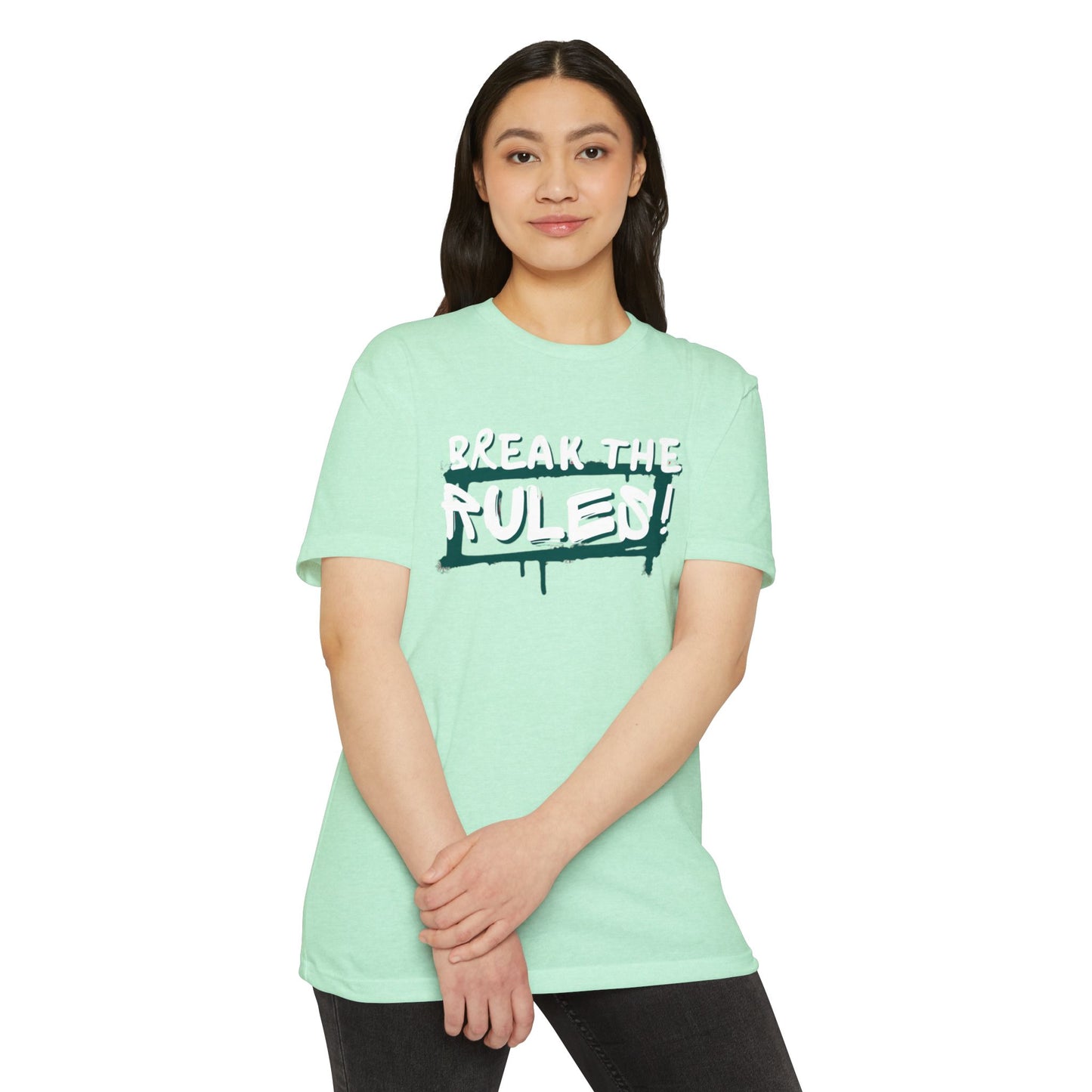 Break the Rules Graphic Tee, Unisex T-Shirt for Trendsetters, Casual Everyday Wear, Gift for Teens, Fun Statement Shirt