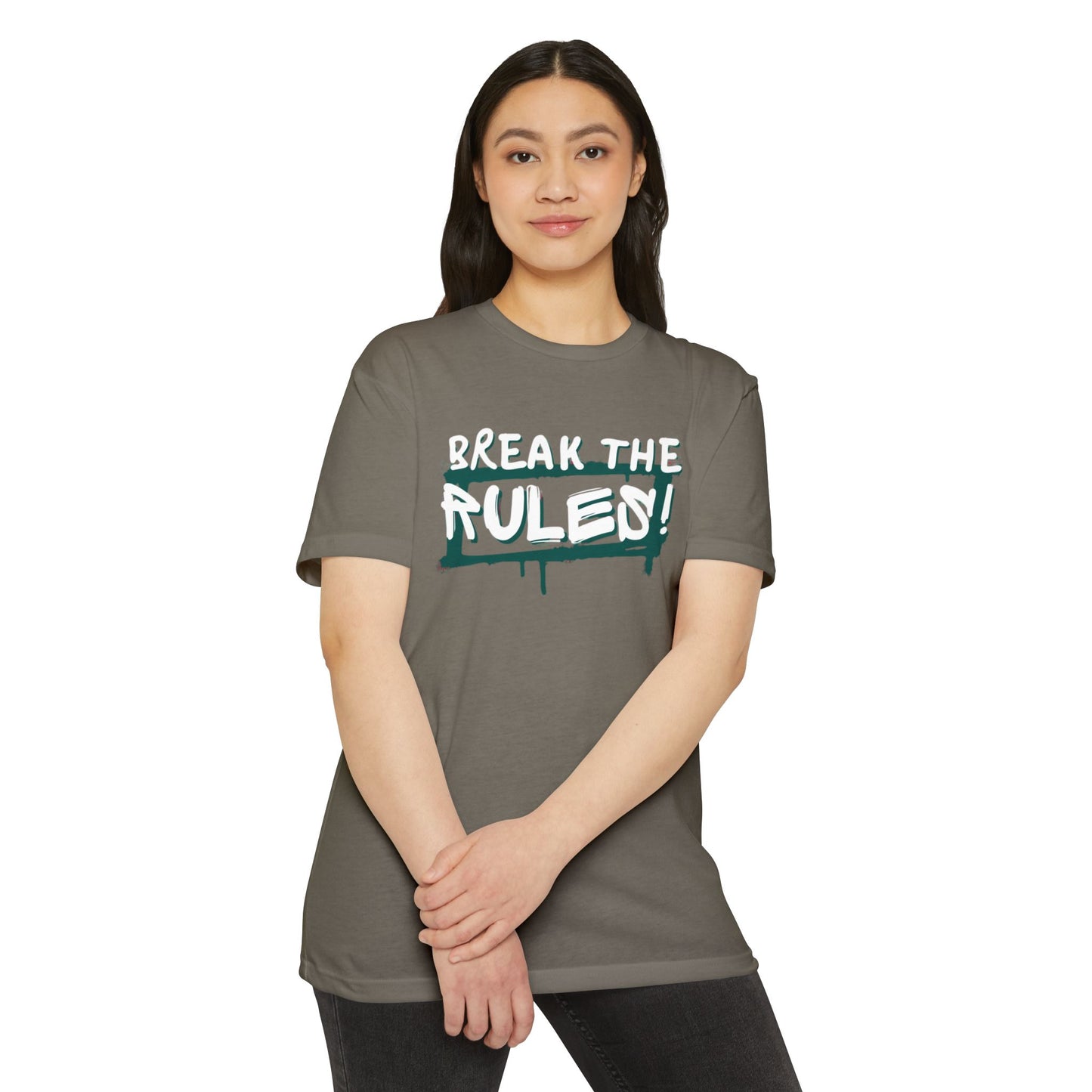 Break the Rules Graphic Tee, Unisex T-Shirt for Trendsetters, Casual Everyday Wear, Gift for Teens, Fun Statement Shirt
