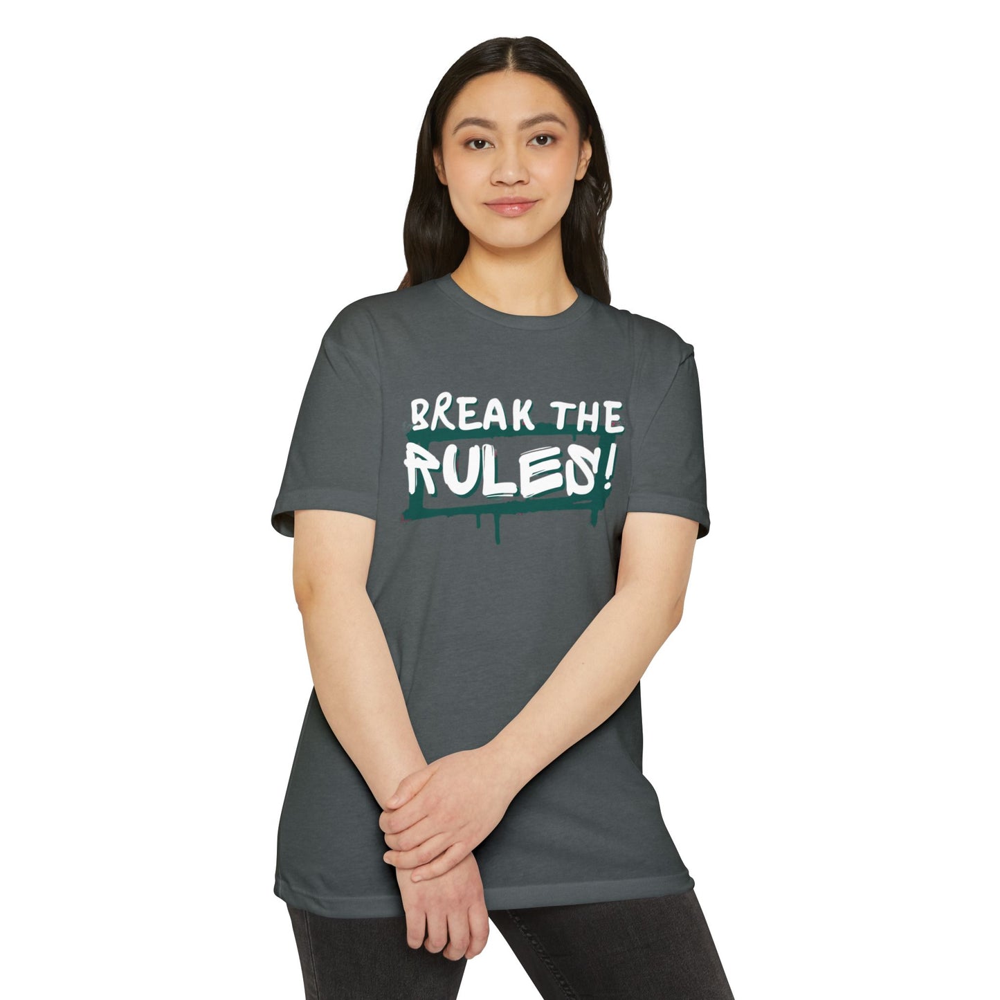 Break the Rules Graphic Tee, Unisex T-Shirt for Trendsetters, Casual Everyday Wear, Gift for Teens, Fun Statement Shirt