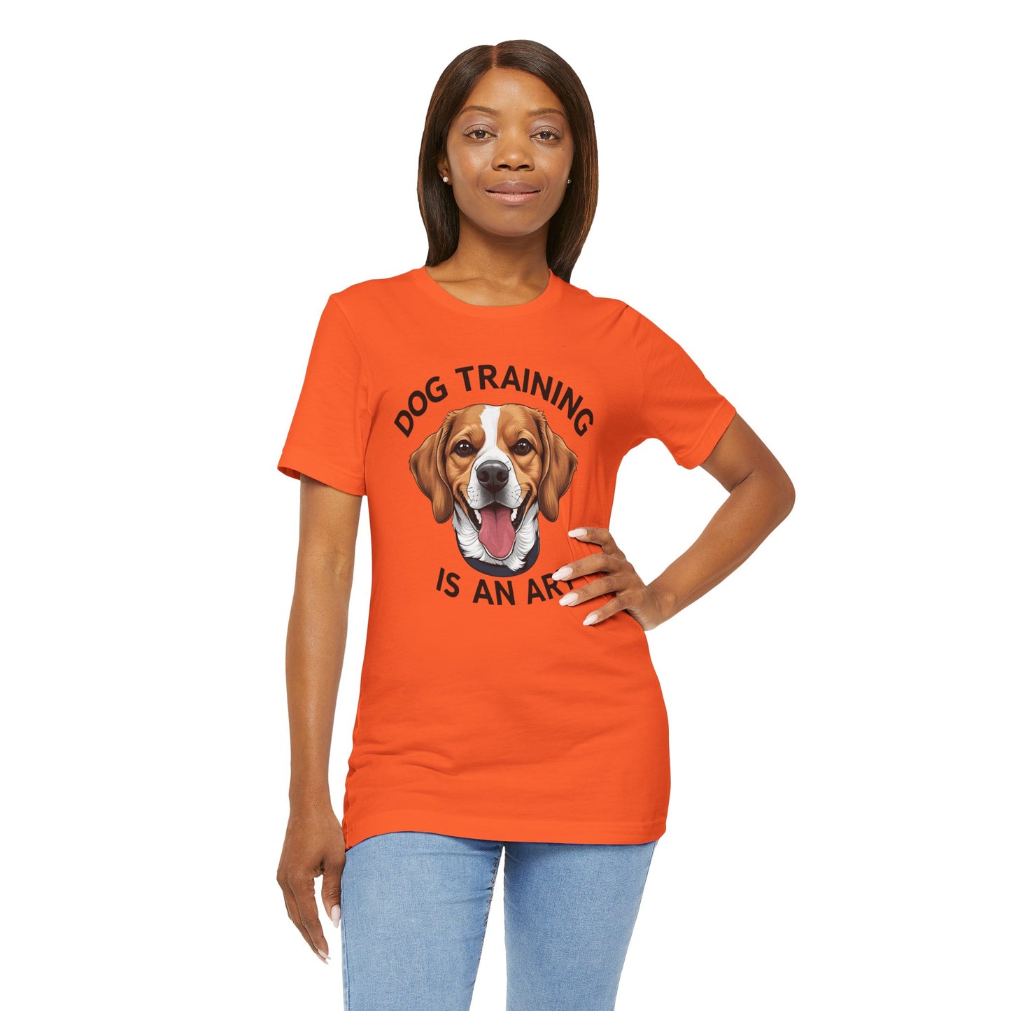 Dog Training is An Art Tee - Unisex Jersey Short Sleeve, Gift for Dog Lovers, Training T-Shirt, Dog Owner Apparel, Cute Canine Shirt
