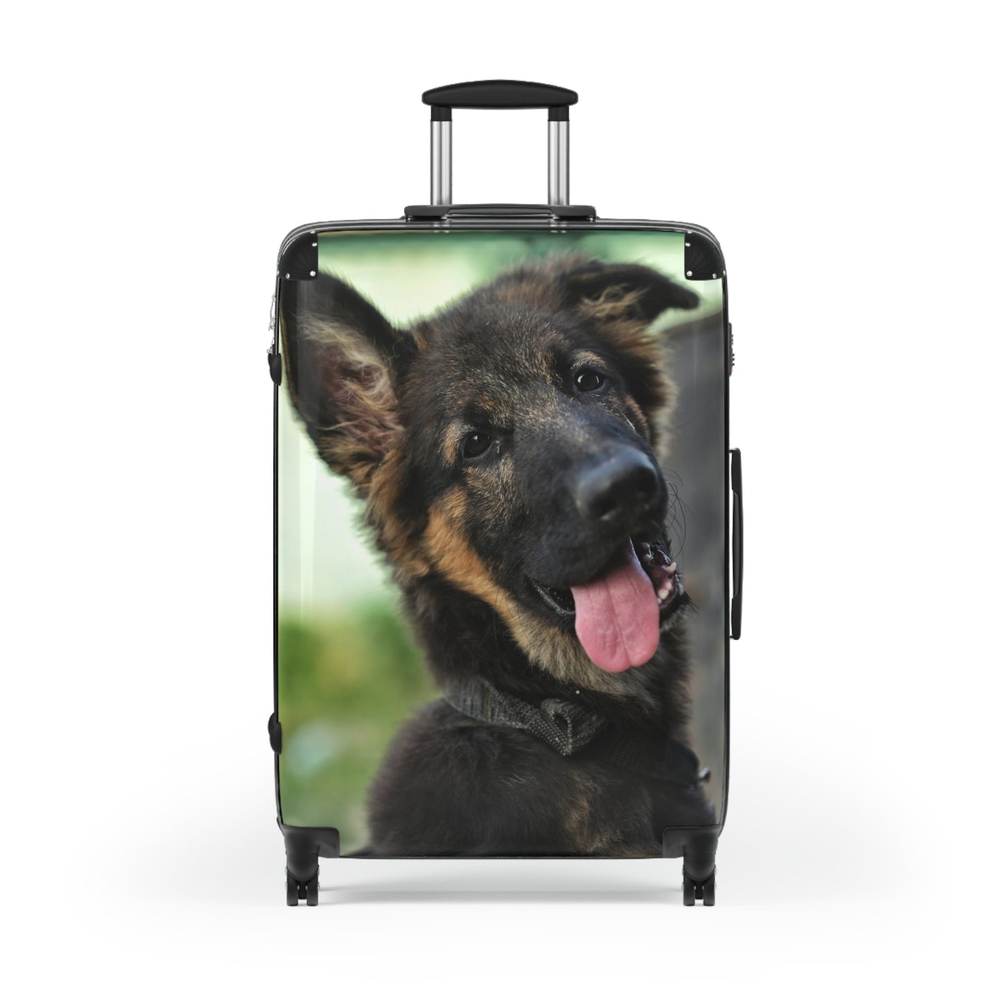 Personalized Dog Photo Suitcase - Cute German Shepherd Puppy