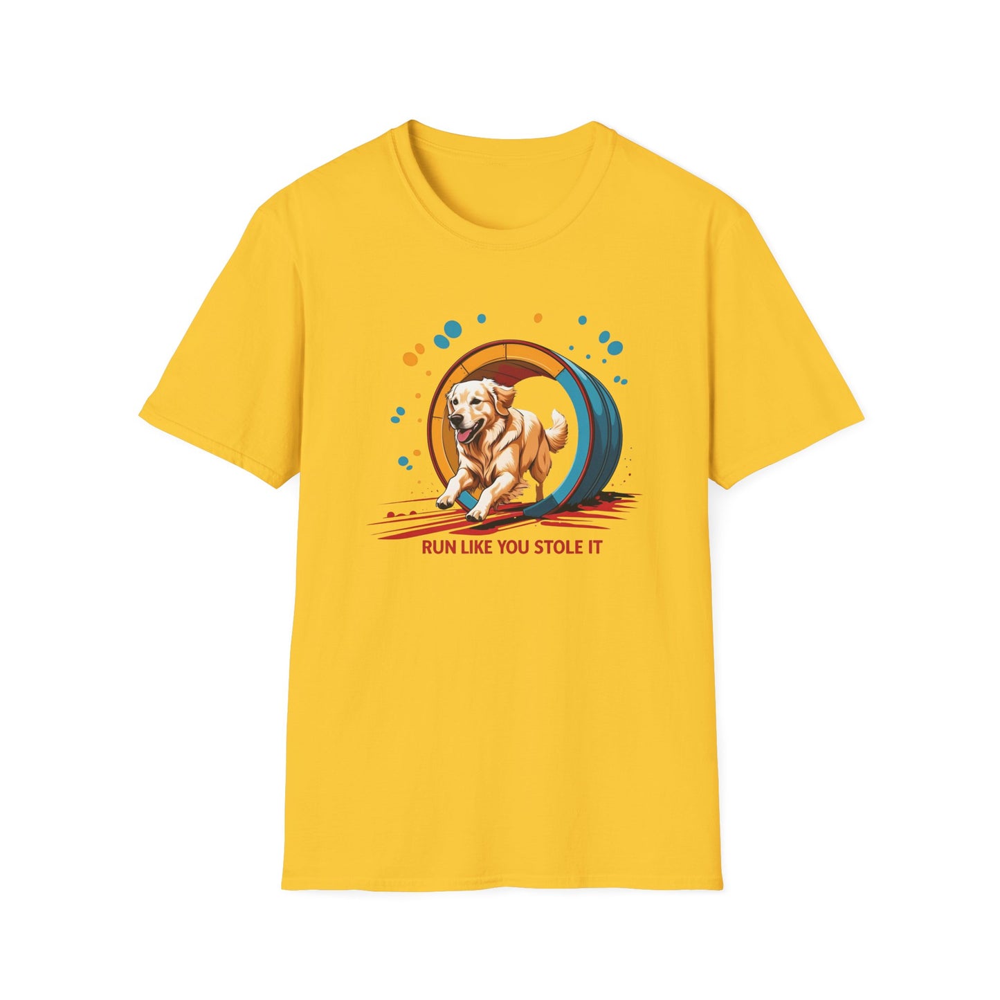 Dog Agility T-Shirt - Run Like You Stole It, Perfect for Dog Trainers, Summer Outfits, Fun Casual Wear