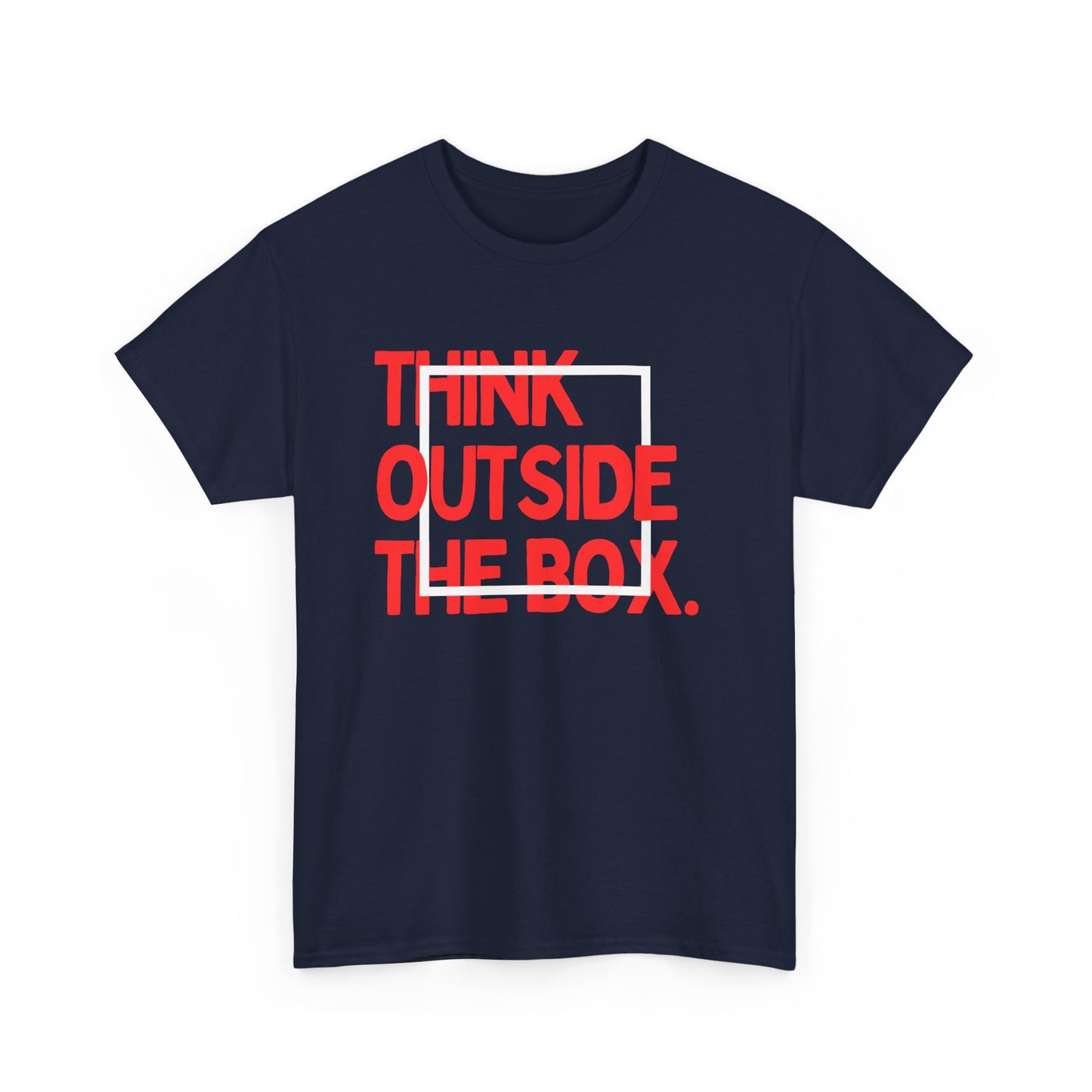 Creative Thinking Unisex Cotton Tee - Thin Out of Box, Inspirational Shirt, Motivational Gifts, Trendy Top for All Occasions, Perfect for Dreamers