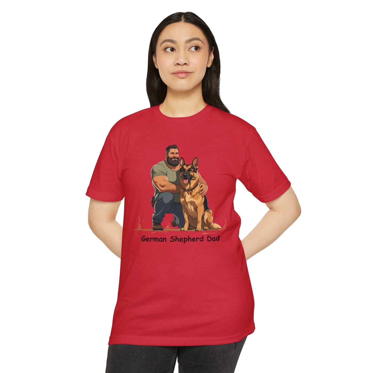 German Shepherd Dad Unisex T-Shirt, Dog Lover Shirt, Pet Owner Gift, Father's Day Tee, Animal Rescue Support