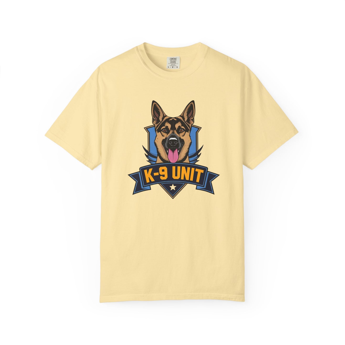 K-9 Unit Unisex Garment-Dyed T-shirt for Dog Lovers, Pet Owner Gift, Casual Wear