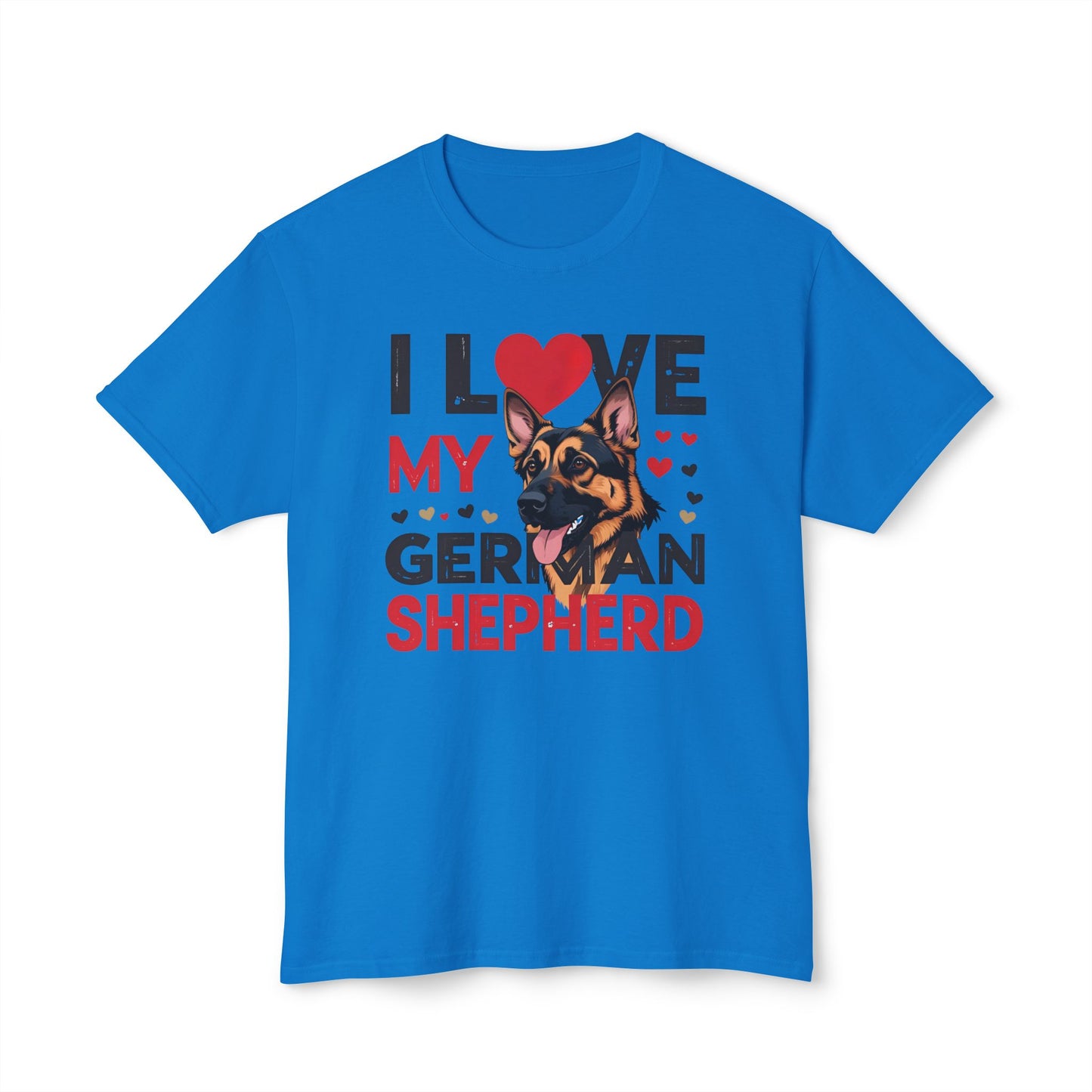 I Love My German Shepherd T-Shirt, Cute Dog Lover Gift, Pet Parent Apparel, Dog Adoption Celebration, Canine Lover's Tee
