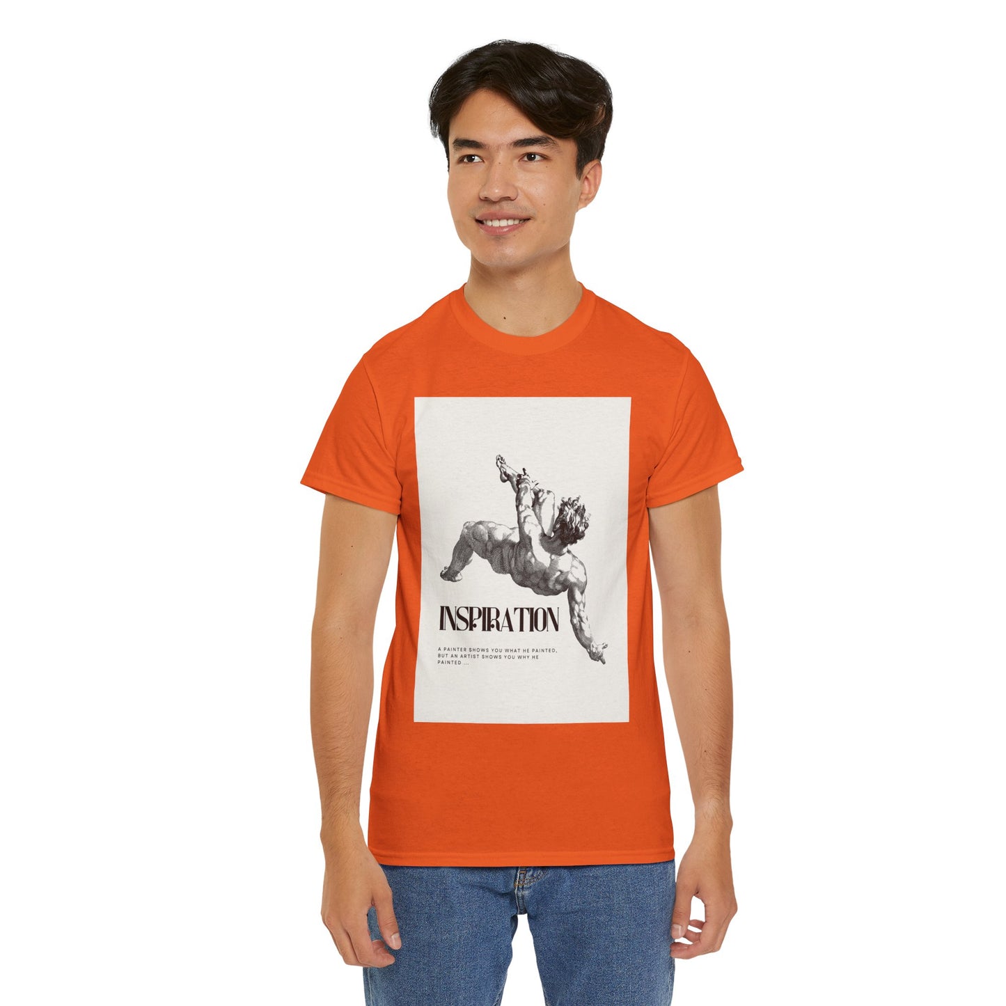 Inspiration Unisex Heavy Cotton Tee, Motivational Shirt, Gift for Artists, Casual Wear, Quote T-Shirt, Birthday Gift