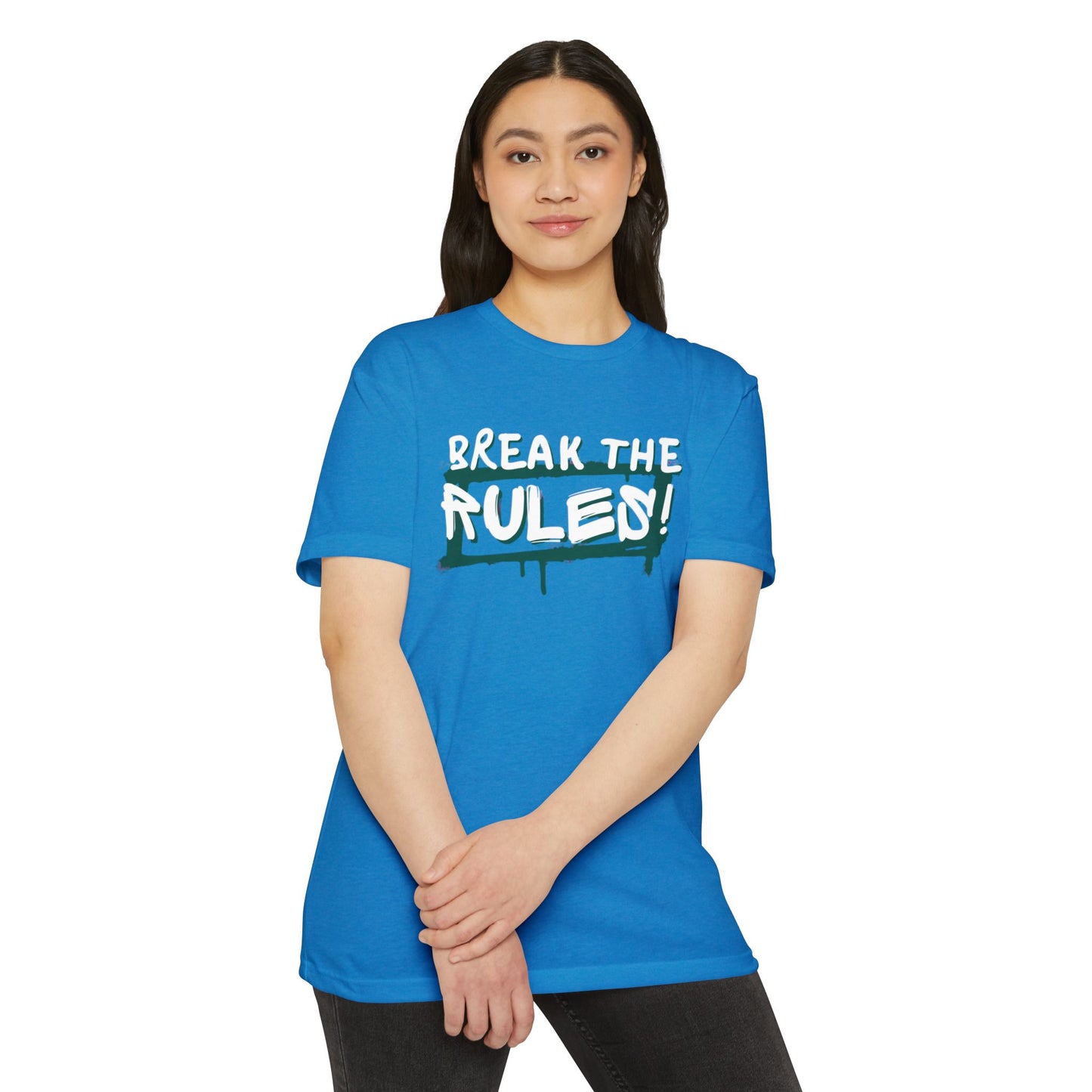 Break the Rules Graphic Tee, Unisex T-Shirt for Trendsetters, Casual Everyday Wear, Gift for Teens, Fun Statement Shirt