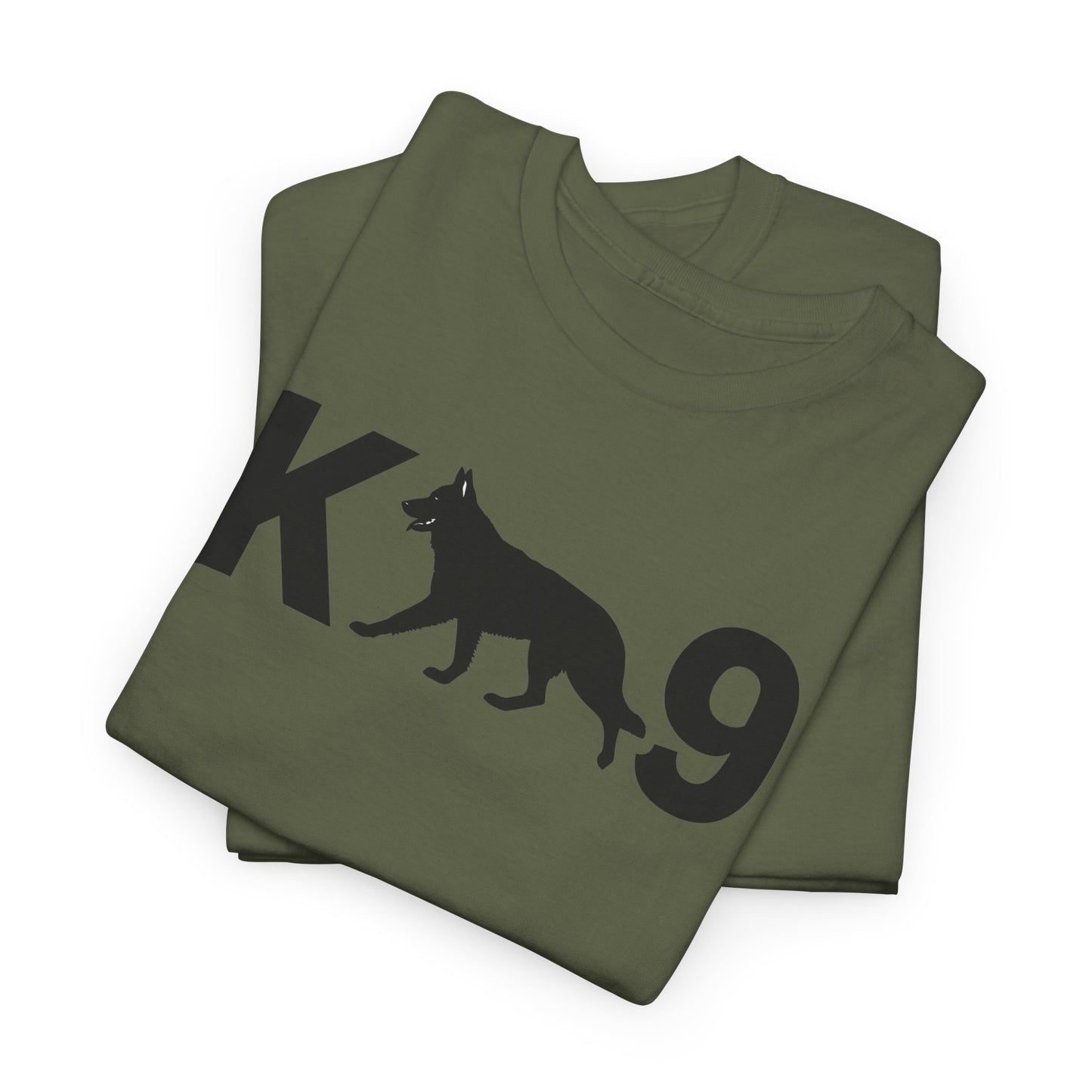 Black German Shepherd K9 Unisex Heavy Cotton Tee - Perfect for Dog Lovers, Pet Owners