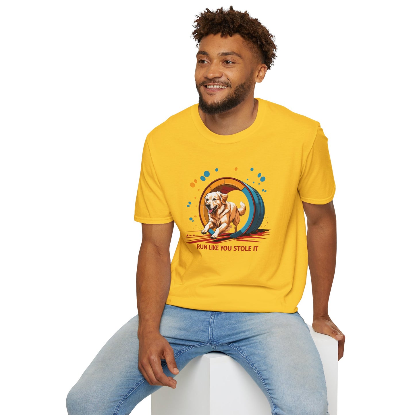 Dog Agility T-Shirt - Run Like You Stole It, Perfect for Dog Trainers, Summer Outfits, Fun Casual Wear