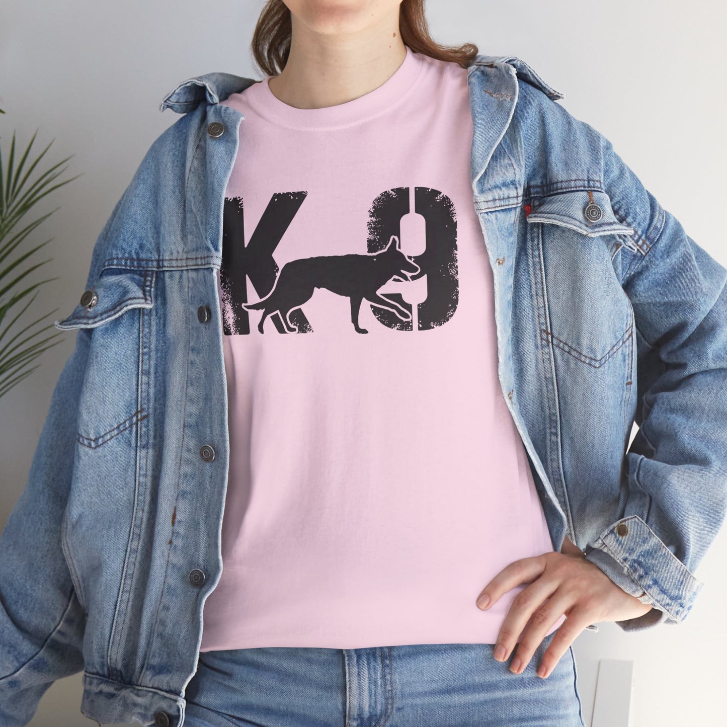 K-9 Dog Lover's Unisex Heavy Cotton Tee | T-Shirt for K-9 Handler | Dog Between K and 9 Design