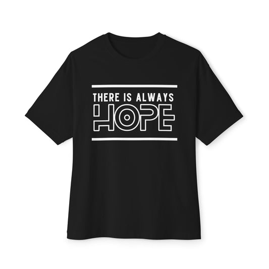Unisex Oversized Hope Tee, Casual T-Shirt for Men and Women, Inspirational Graphic Tee, Gift for Friends, Motivational Wear