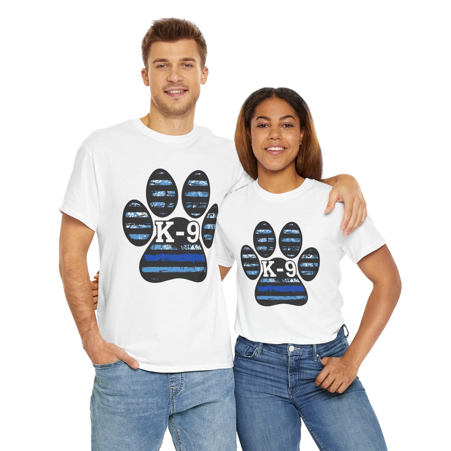 K-9 Paw Print Tee – Unisex Cotton Tee for Dog Lovers, Pet Owners, Animal Rescue Supporters