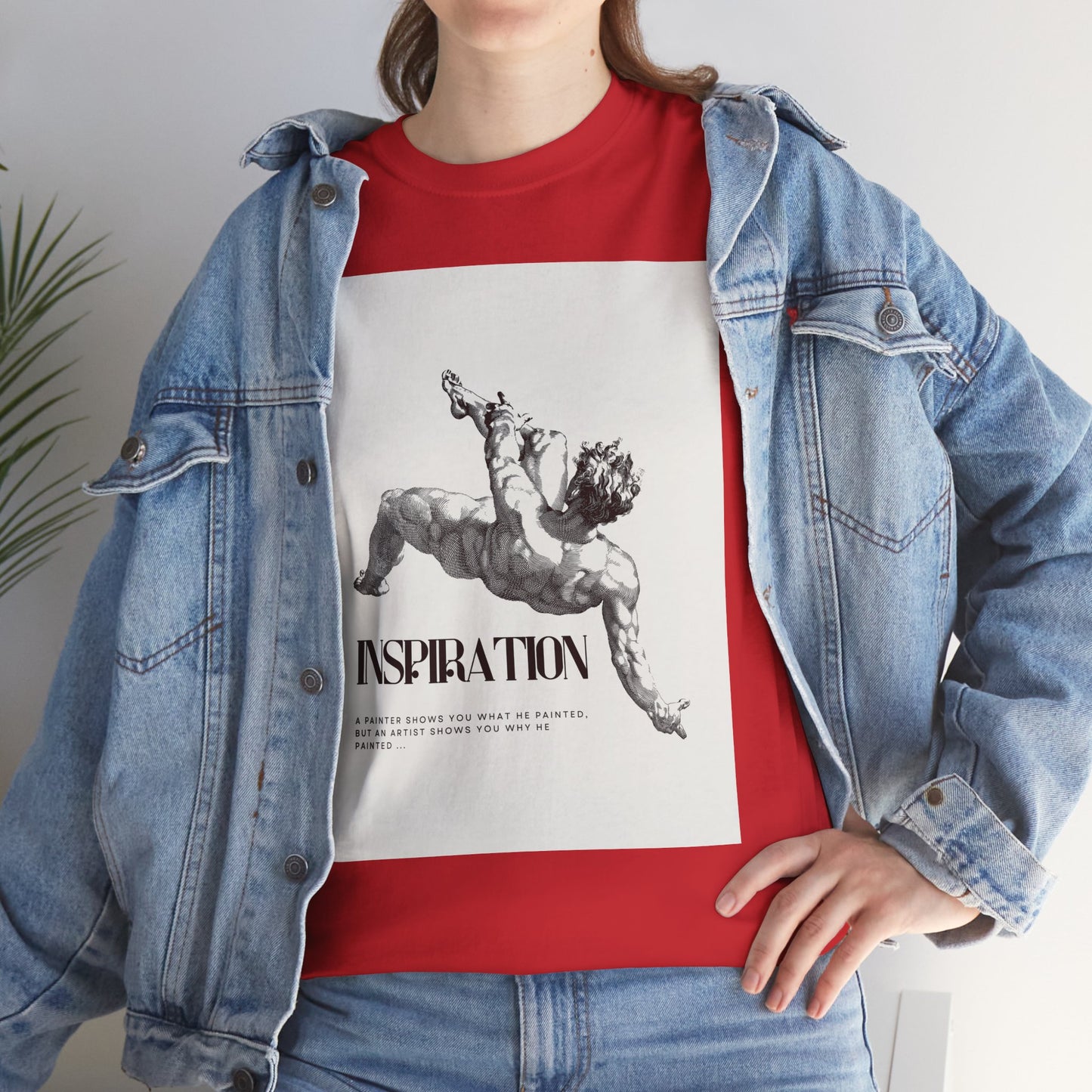 Inspiration Unisex Heavy Cotton Tee, Motivational Shirt, Gift for Artists, Casual Wear, Quote T-Shirt, Birthday Gift