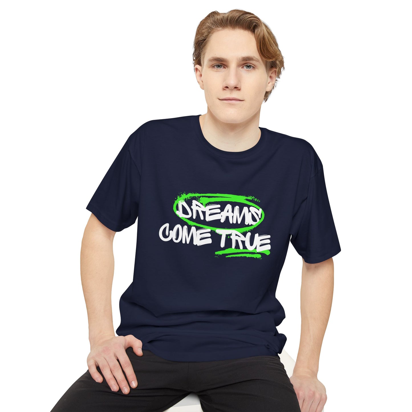 Dreams Come True Unisex Long Body Urban Tee - Relaxed Fit Graphic Tee for Casual Wear, Streetwear, Gift for Dreamers, Motivational