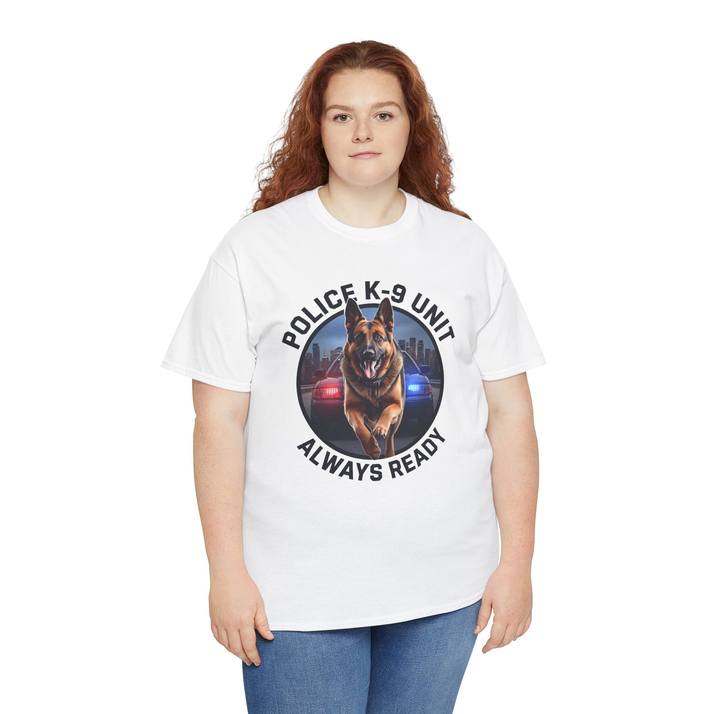 Police K-9 Unit Tee, Always Ready Graphic Tee, Dog Lover Gift, Police Support Shirt, Police Dog Merchandise