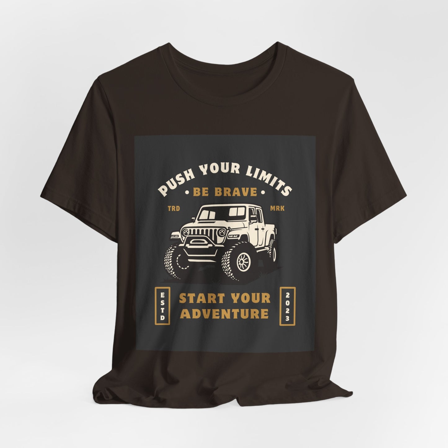 Push Your Limits Adventure-Inspiring Unisex Jersey Tee, Outdoor Shirt, Motivational T-Shirt, Gift for Adventurers, Hiking Apparel, Travel Tee