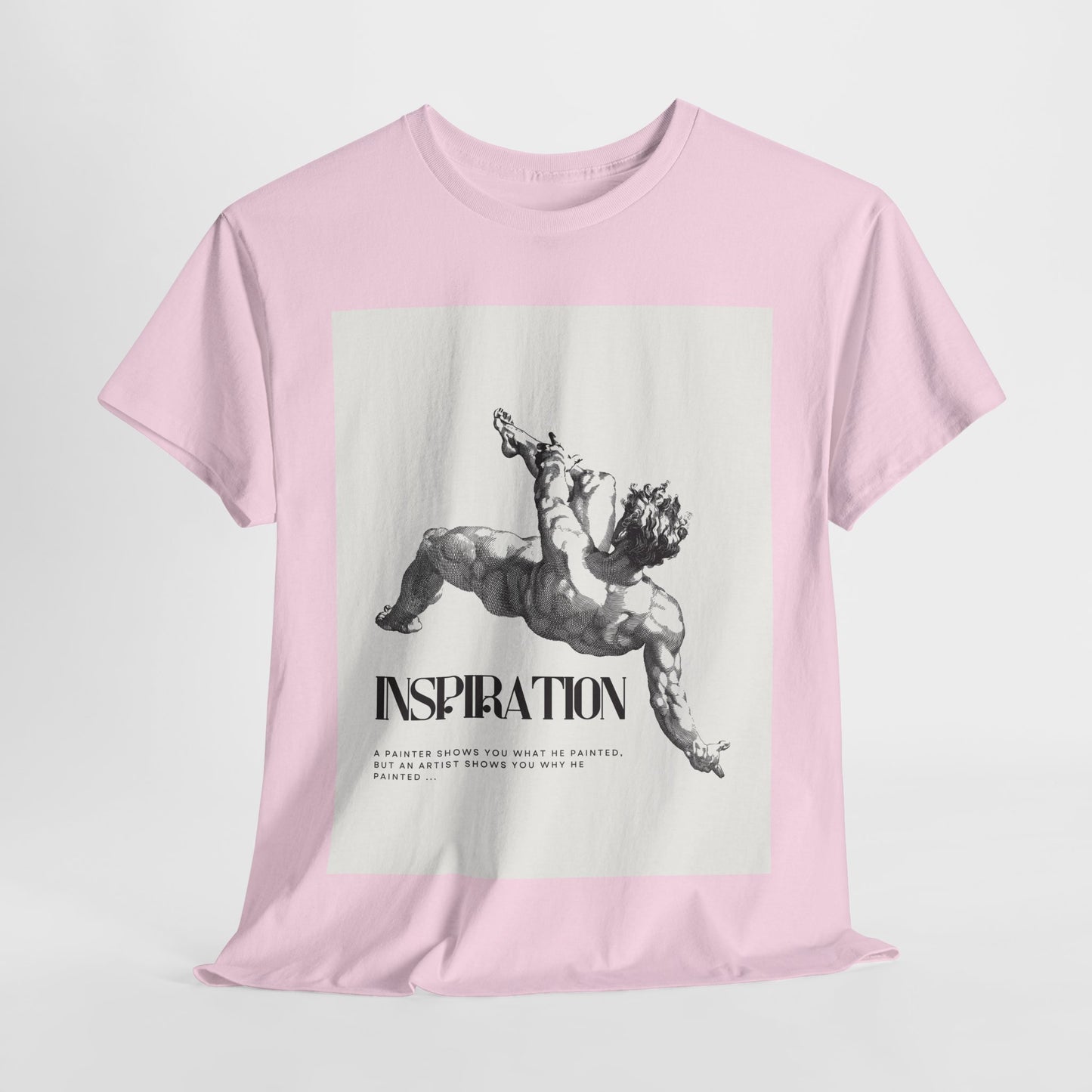 Inspiration Unisex Heavy Cotton Tee, Motivational Shirt, Gift for Artists, Casual Wear, Quote T-Shirt, Birthday Gift