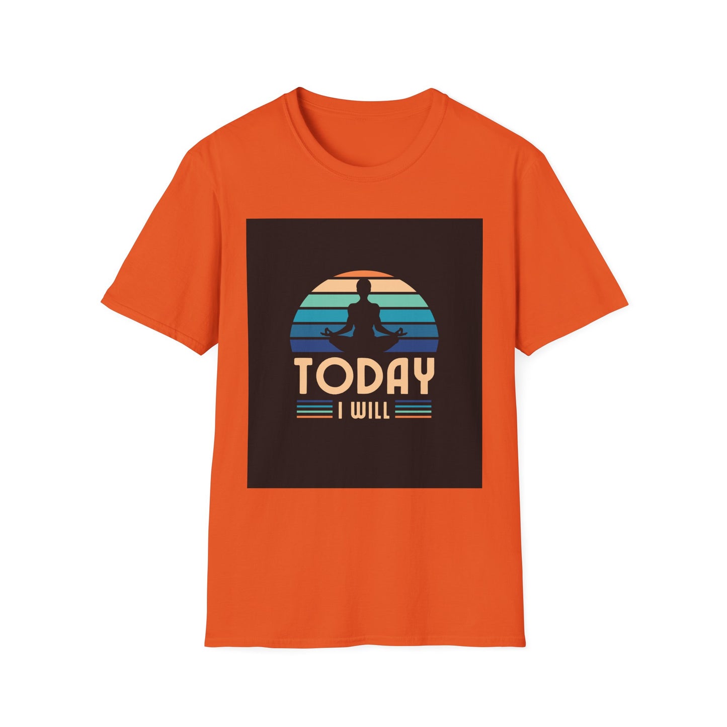Mindfulness Motivation Unisex T-Shirt, Positive Quote Today I Will Shirt, Inspirational Graphic Tee, Yoga Apparel, Gift for Meditation Lovers