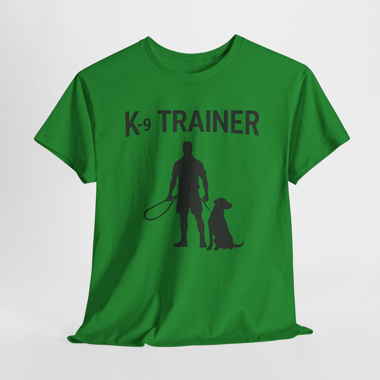 K-9 Trainer Heavy Cotton T-Shirt, Dog Owner Gift, Police Dog Shirt, Animal Enthusiast Apparel, Casual Style Tee