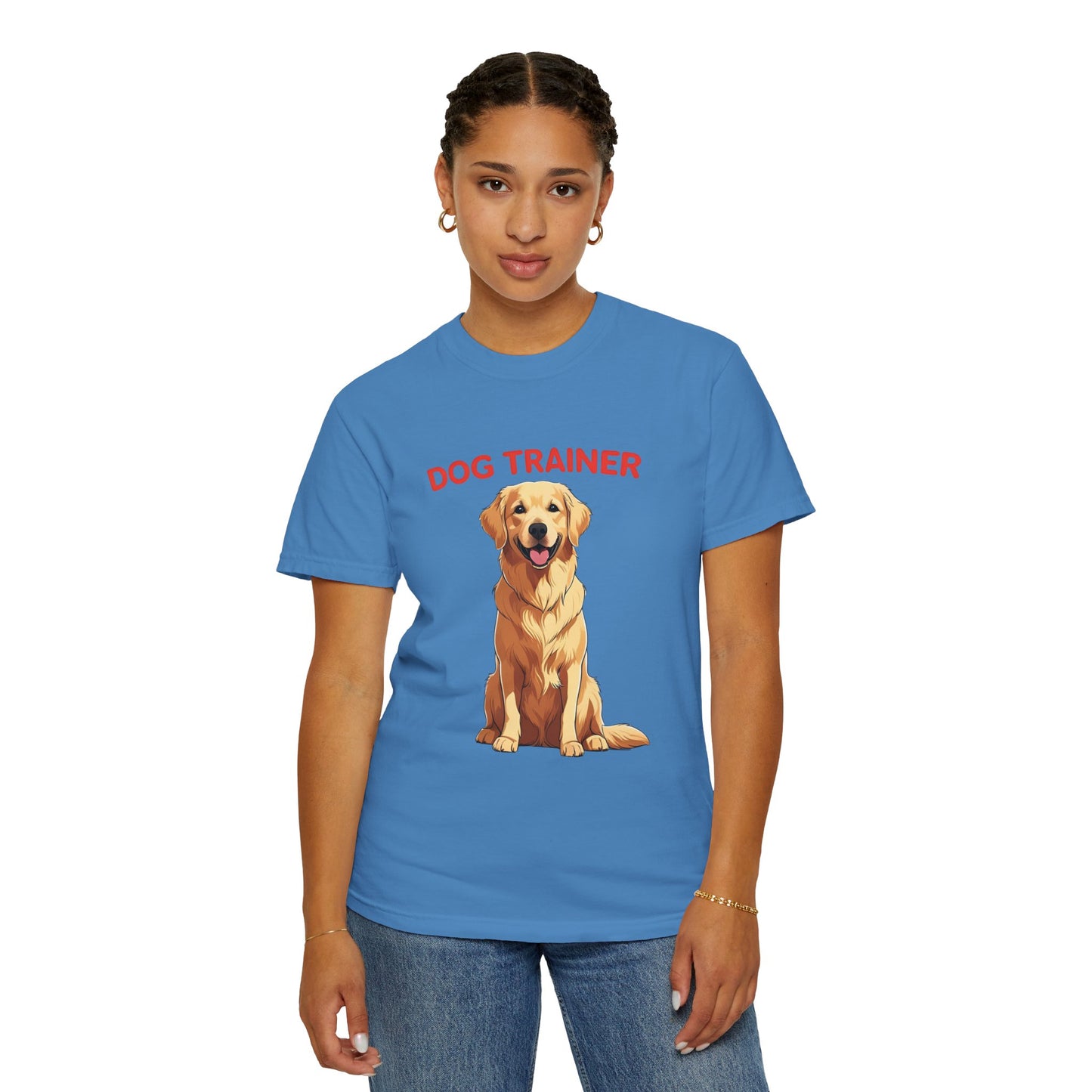 Dog Trainer Unisex Garment-Dyed T-Shirt | Perfect Gift for Dog Lovers, Pet Owners, Trainers, Birthdays, and Everyday Use