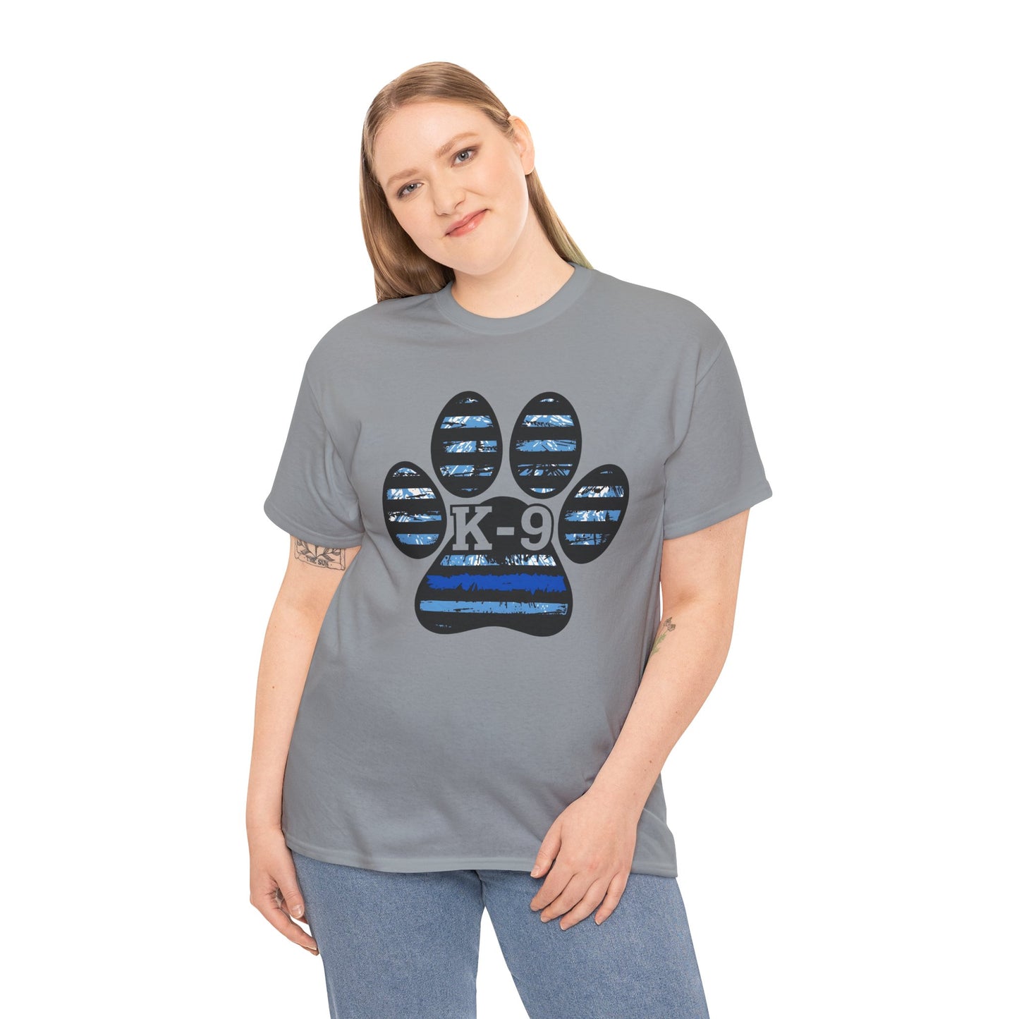 K-9 Paw Print Tee – Unisex Cotton Tee for Dog Lovers, Pet Owners, Animal Rescue Supporters